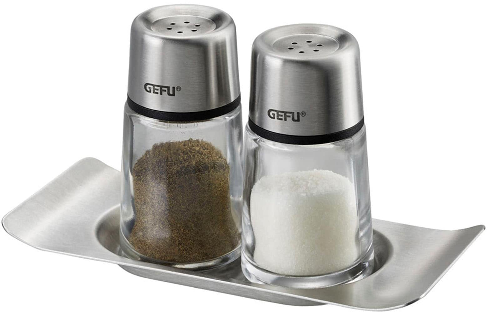 GEFU Salz- / Pfefferstreuer "BRUNCH Set" stilvolles, modernes Design aus ho günstig online kaufen