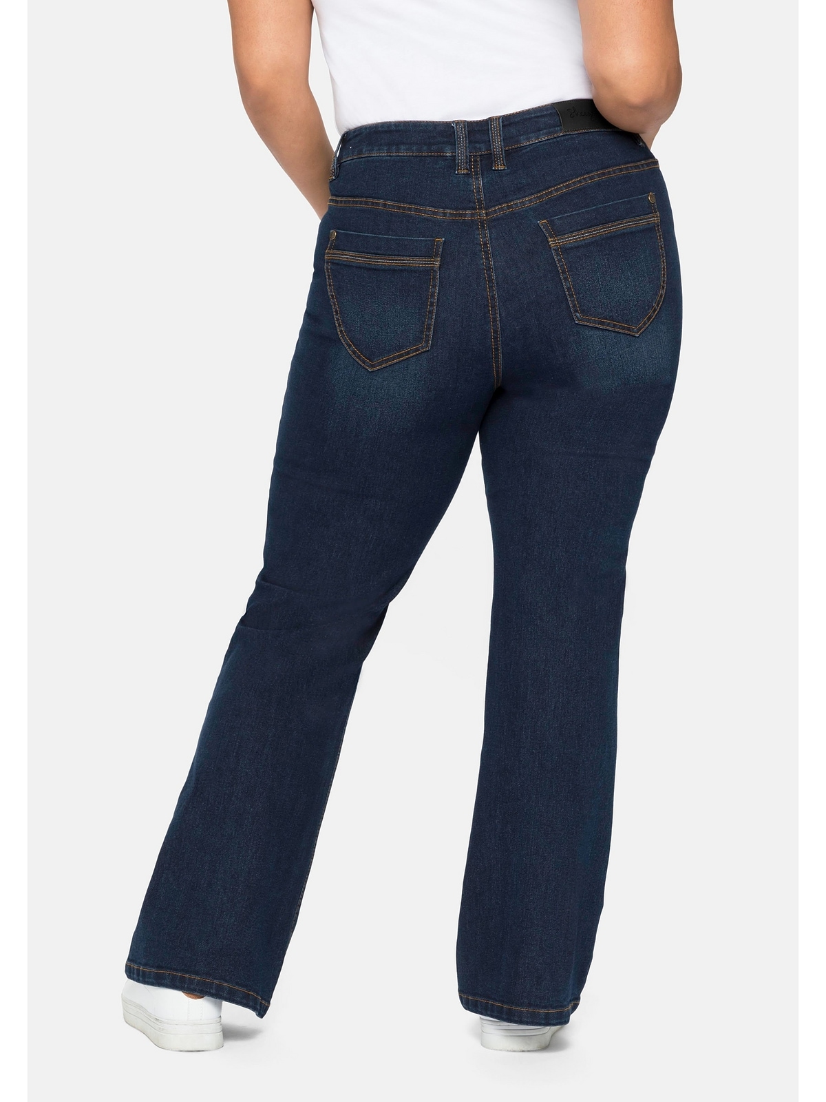 | kaufen Bund Größen«, verstellbarem mit Sheego BAUR Bootcut-Jeans »Große