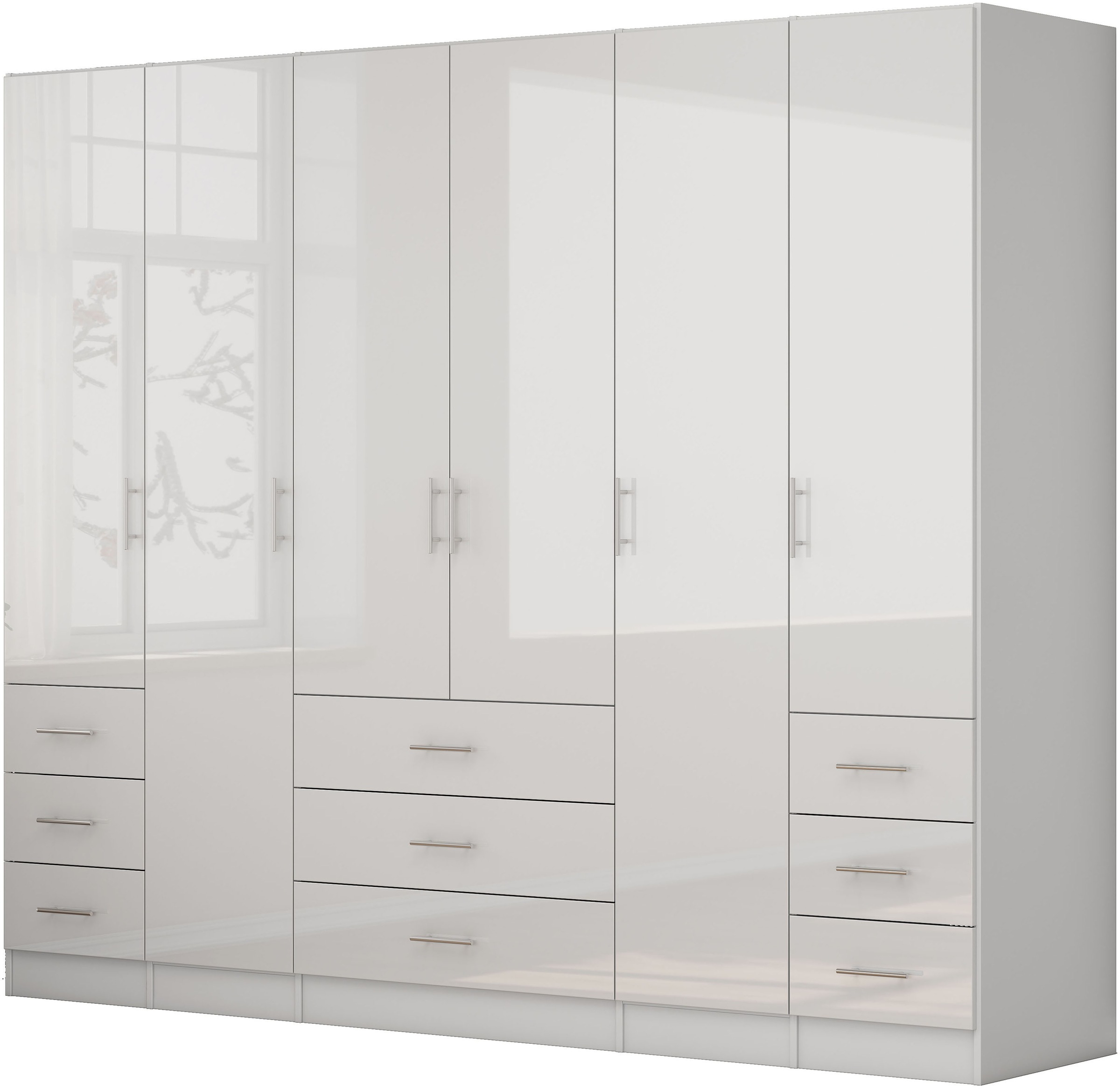 OTTO home Kleiderschrank "Trento Schlafzimmerschrank Garderobe hochglanz" S günstig online kaufen
