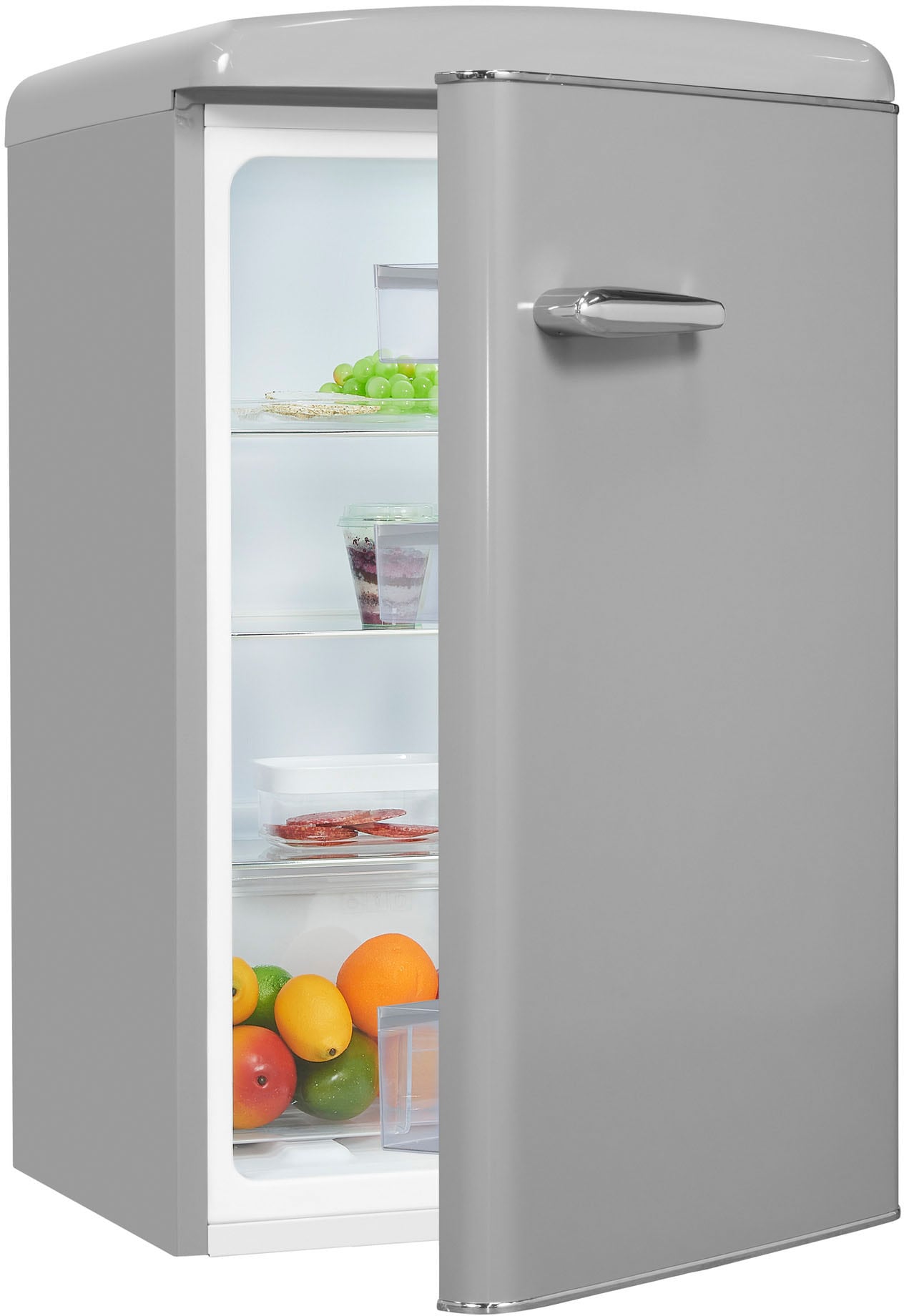 exquisit Kühlschrank "RKS120-V-H-160F grau" 89,5 cm hoch 55 cm breit 122 L günstig online kaufen
