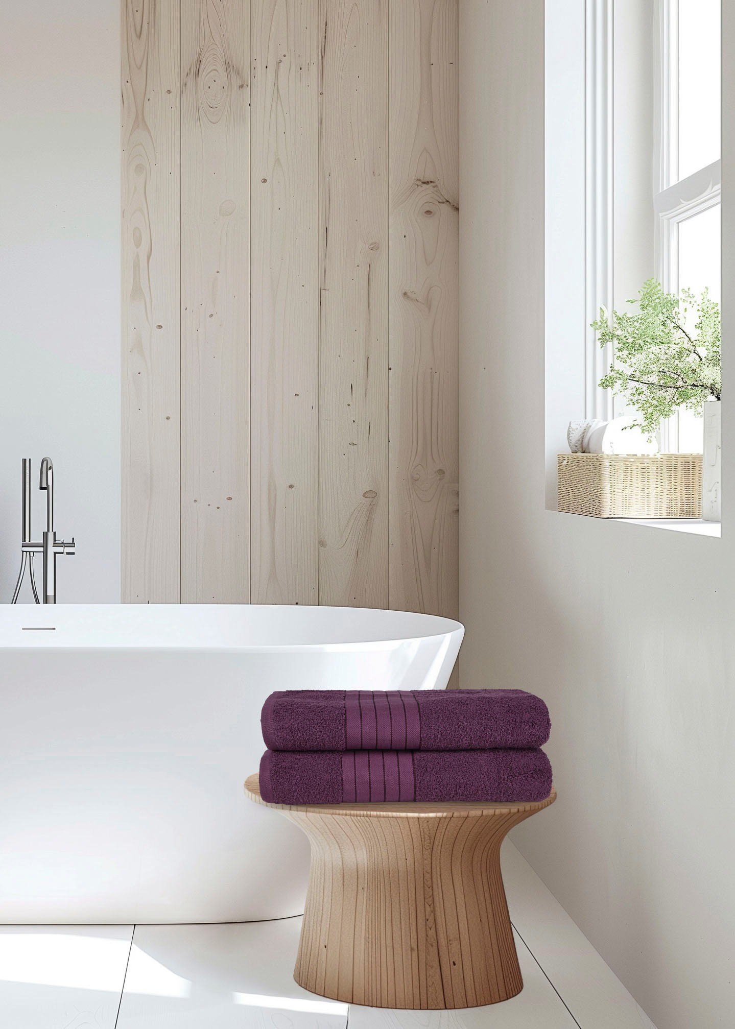 good morning Badetuch "Uni Towels" Baumwolle, Walkfrottee, Bordüre, 500 GSM günstig online kaufen