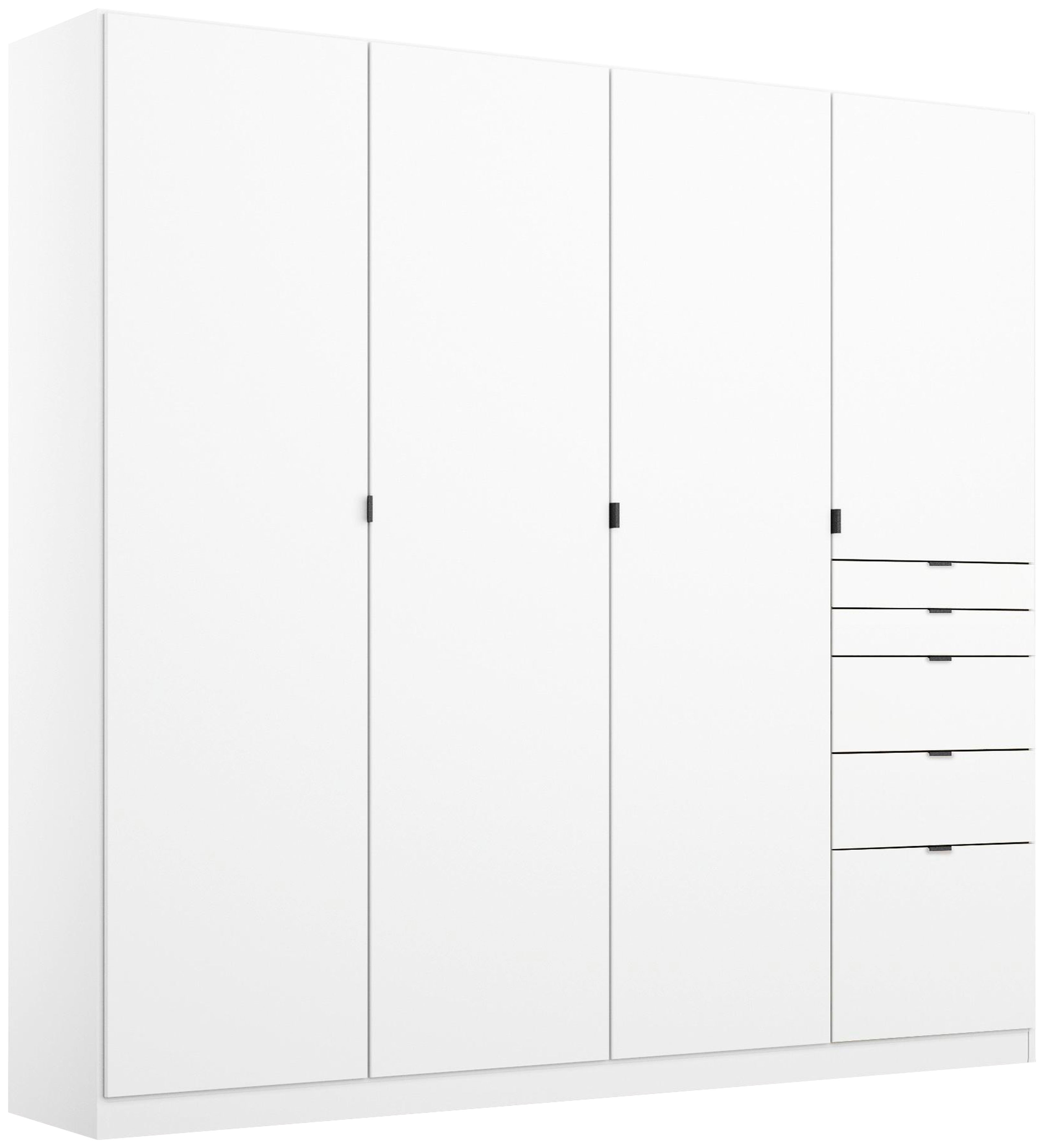rauch 1100000002199 "Kleiderschrank Schrank Garderobe Wäscheschrank Ankleide ONTARIO" Breiten 136/181 cm, mit 5 Schubladen in unterschiedlichen Größen MADE IN GERMANY