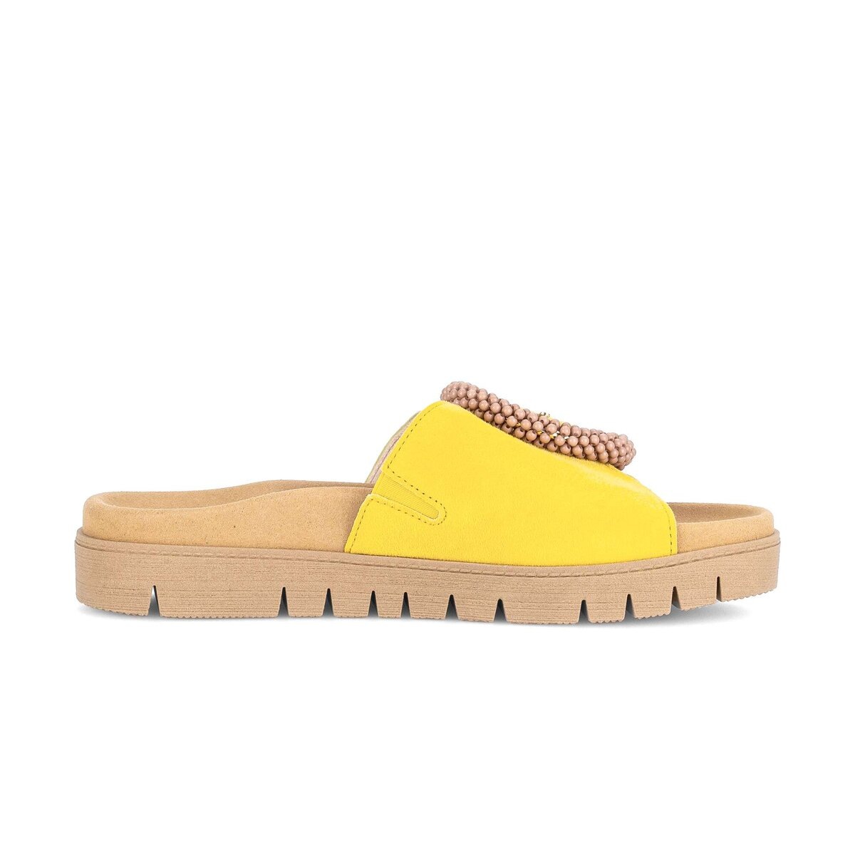 Gabor Pantolette Mules Yellow Size 38 2