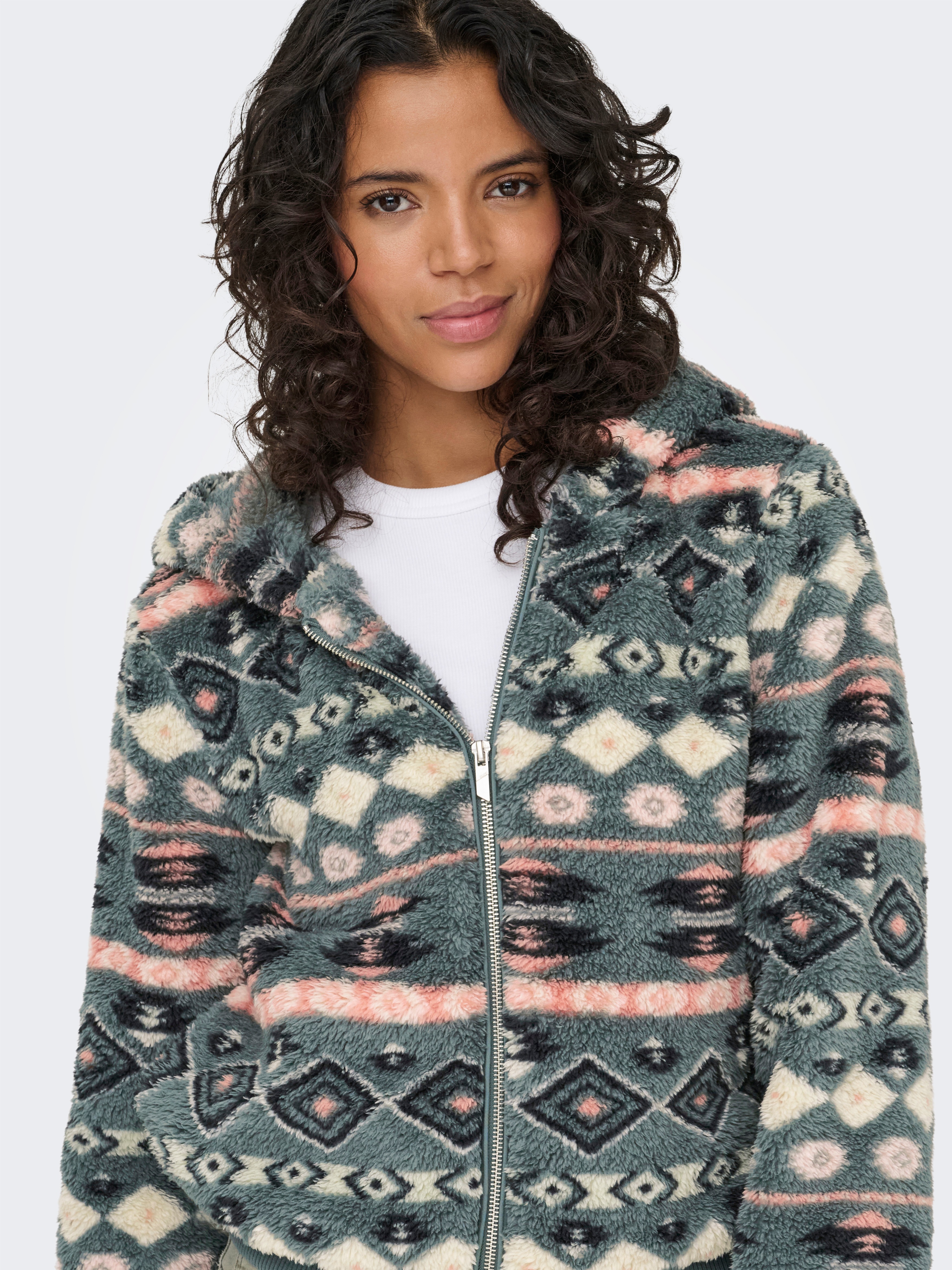 Thumbnail - ONLY Outdoorjacke "ONLANNA CONTACT AOP HOOD JACKET OTW CS" mit Kapuze