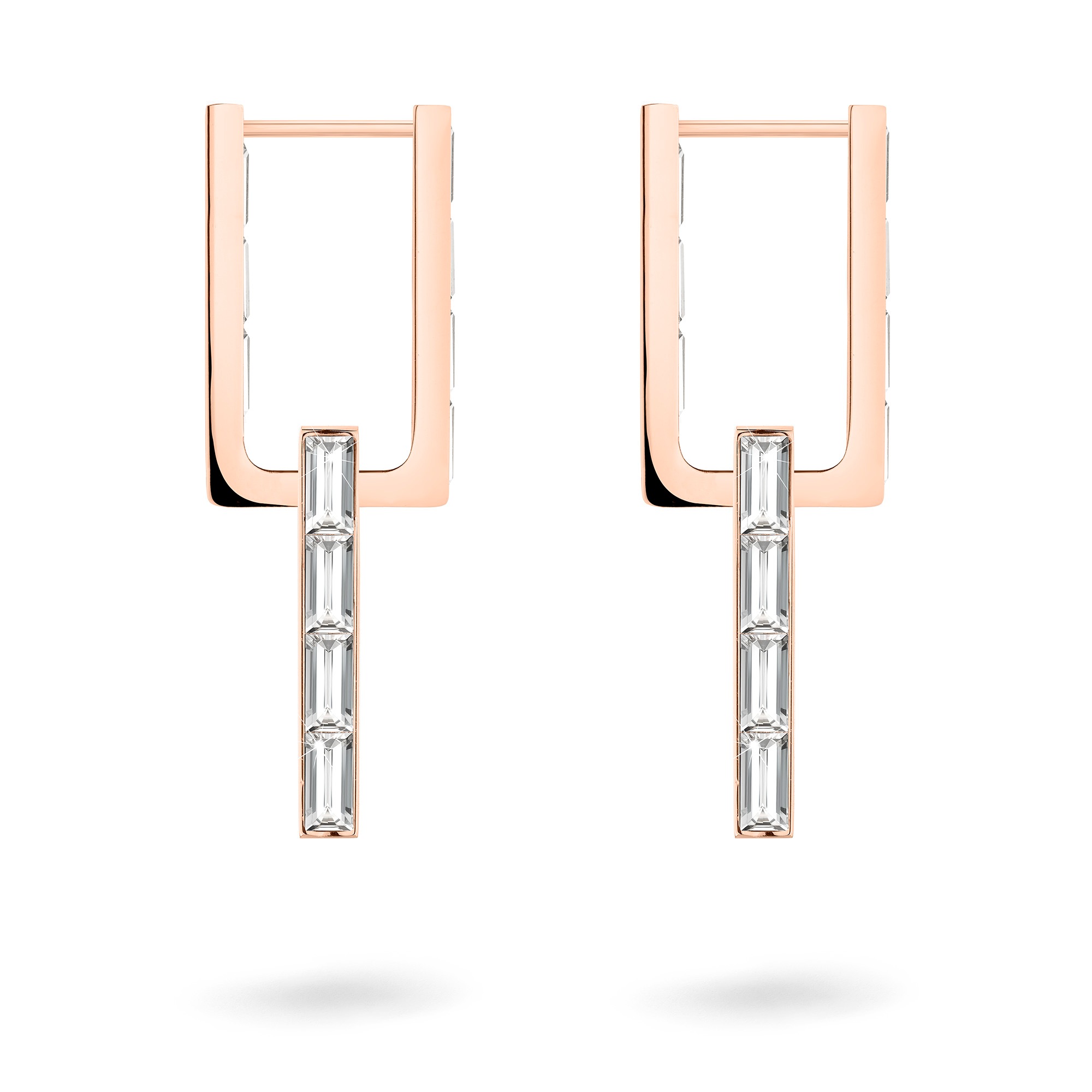 Liebeskind Berlin Paar Creolen »Schmuck Geschenk Edelstahl Ohrringe Sparkling Link, LJ-1472-E-38«, mit Zirkonia (synth.)