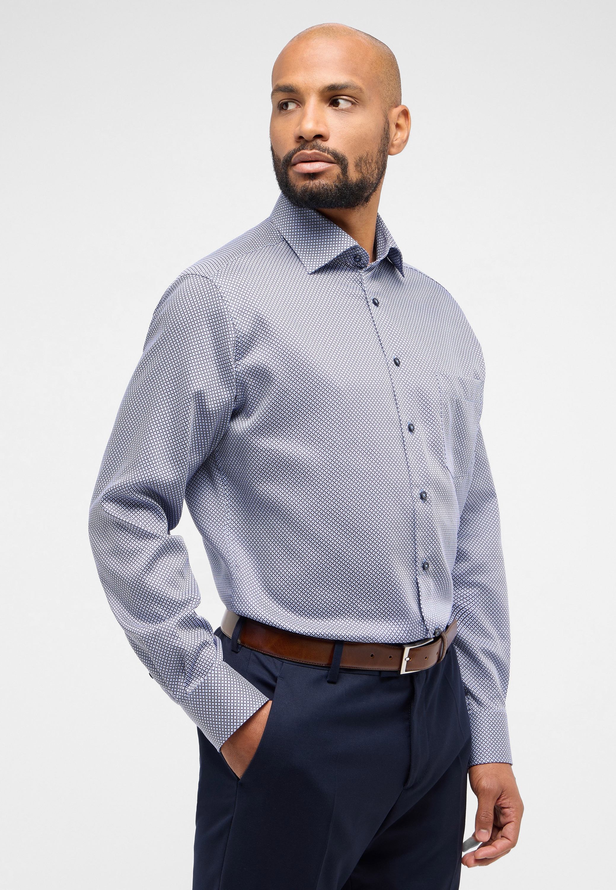 Eterna Langarmhemd "MODERN FIT", NON IRON (bügelfrei) günstig online kaufen