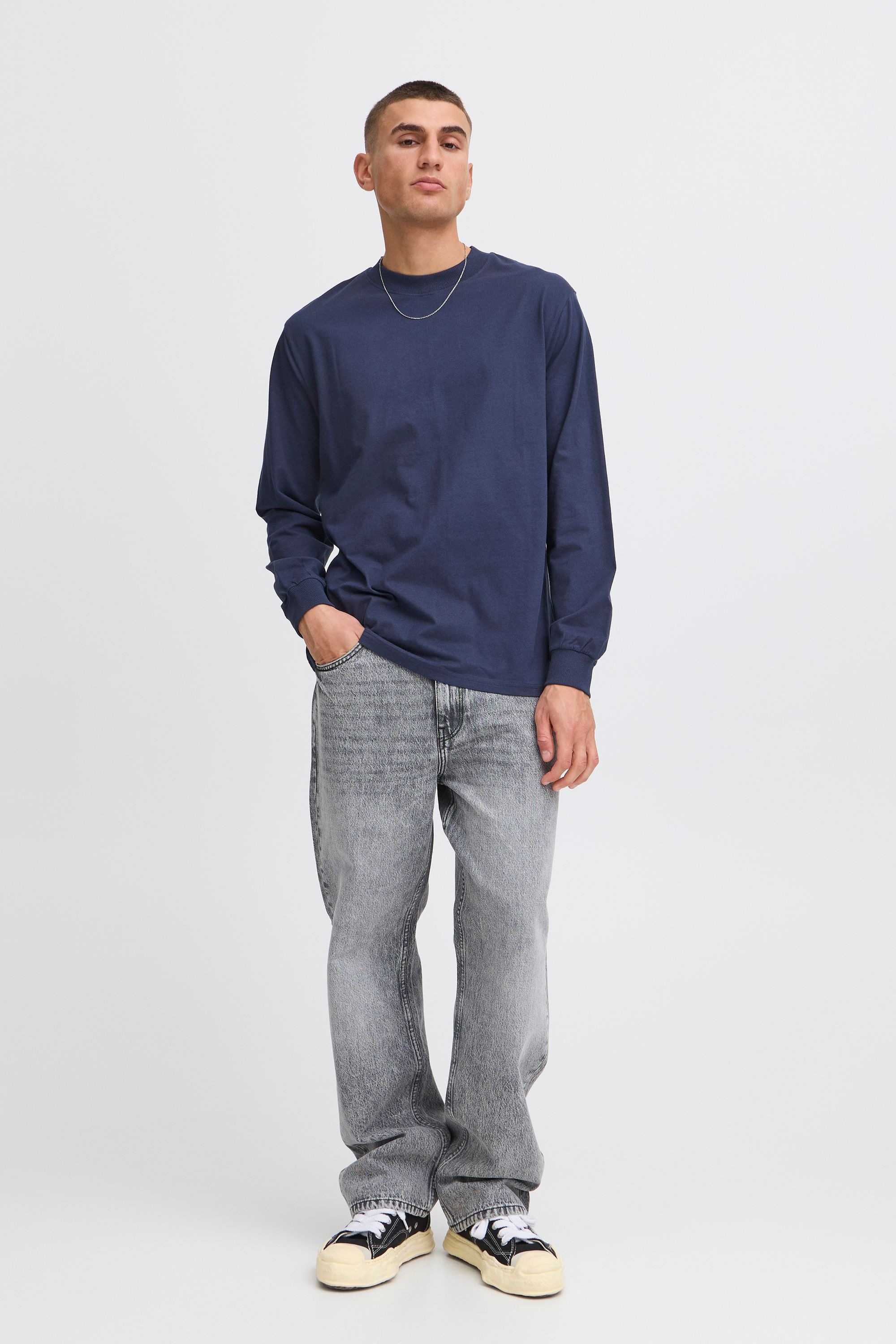 Solid Langarmshirt "Langarmshirt SDREYNALDO" günstig online kaufen