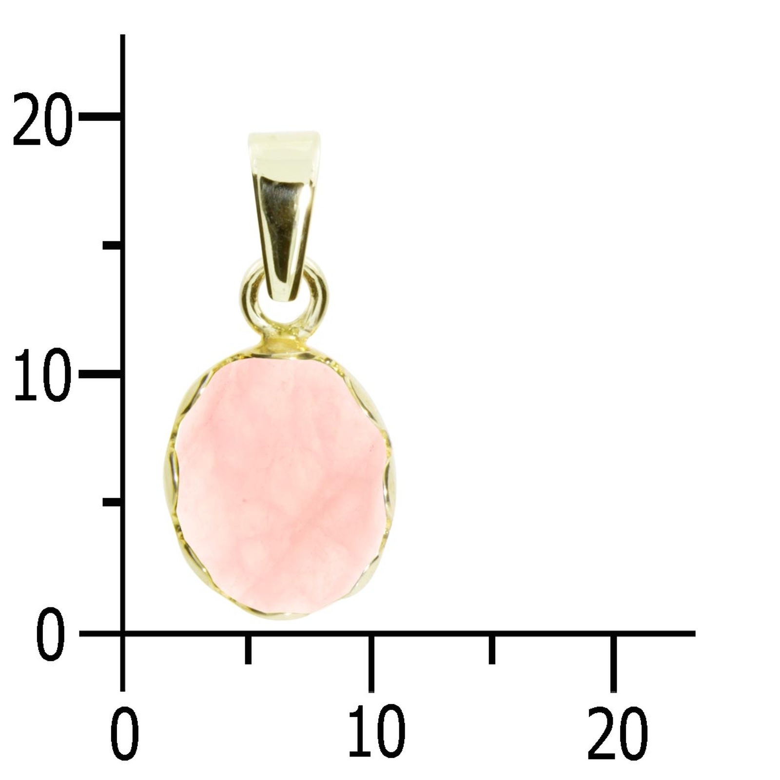 OSTSEE-SCHMUCK Kettenanhänger »- Käthe - Gold 333/000 - Rosenquarz«
