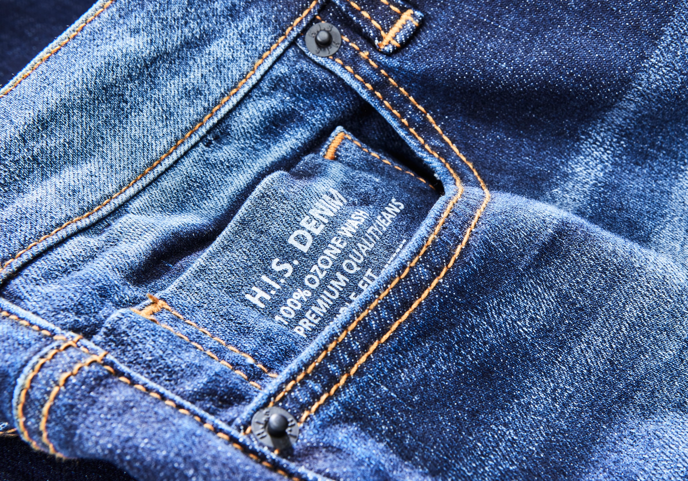 H.I.S Straight-Jeans »DIX«, gerade Beinform, niedrige Leibhöhe, Used-Waschung