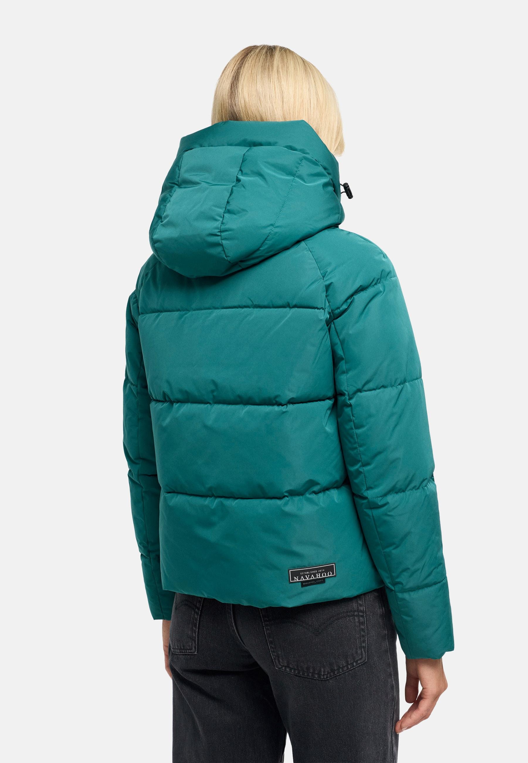 Navahoo Steppjacke »Frostherz XIV« mit Kapuze Kurze gesteppte Damen Winterjacke mit abnehmbarer Kapuze