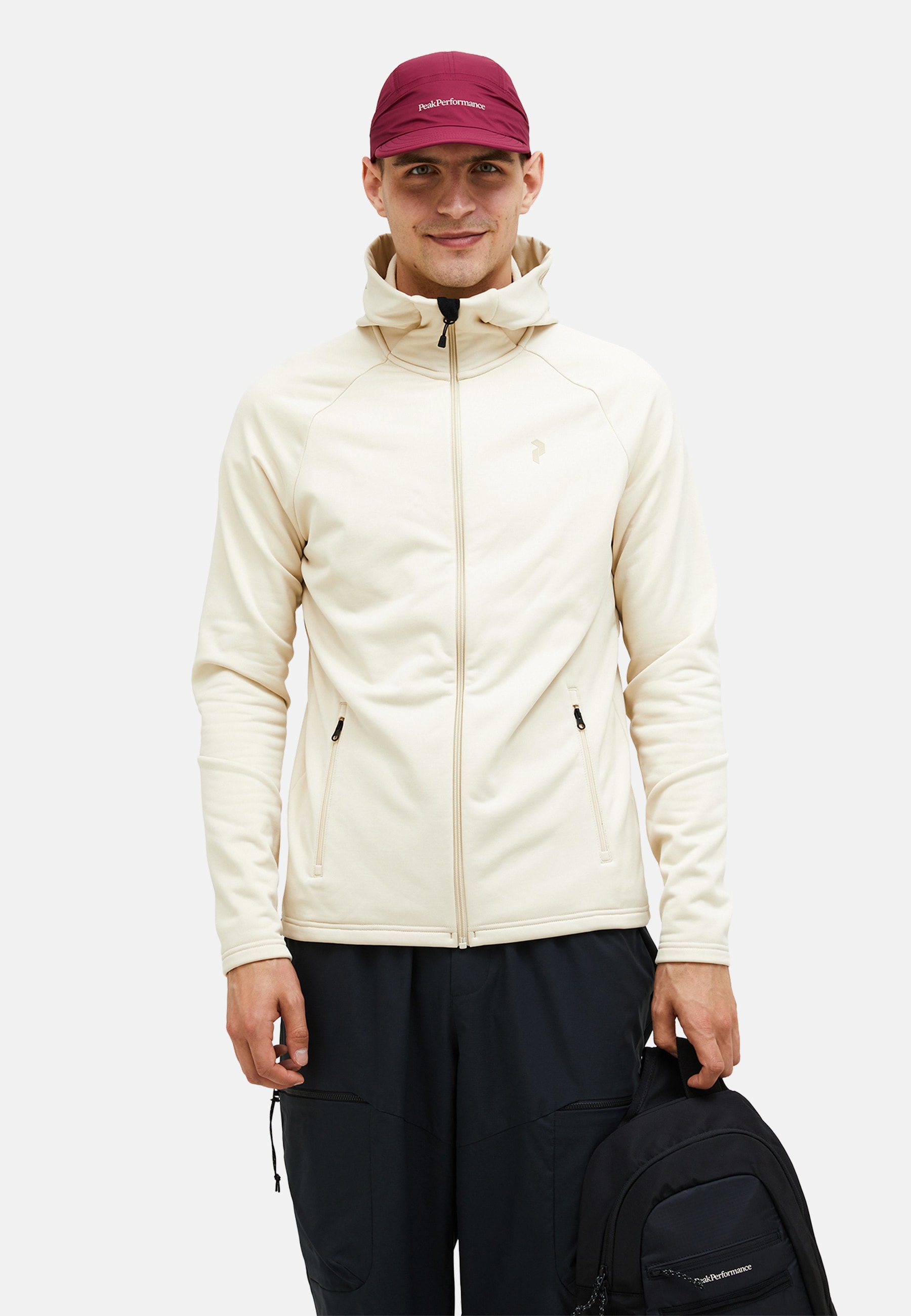 Peak Performance Fleecejacke »M Rider Essentials Midlayer Zip Hood« mit sportivem Design