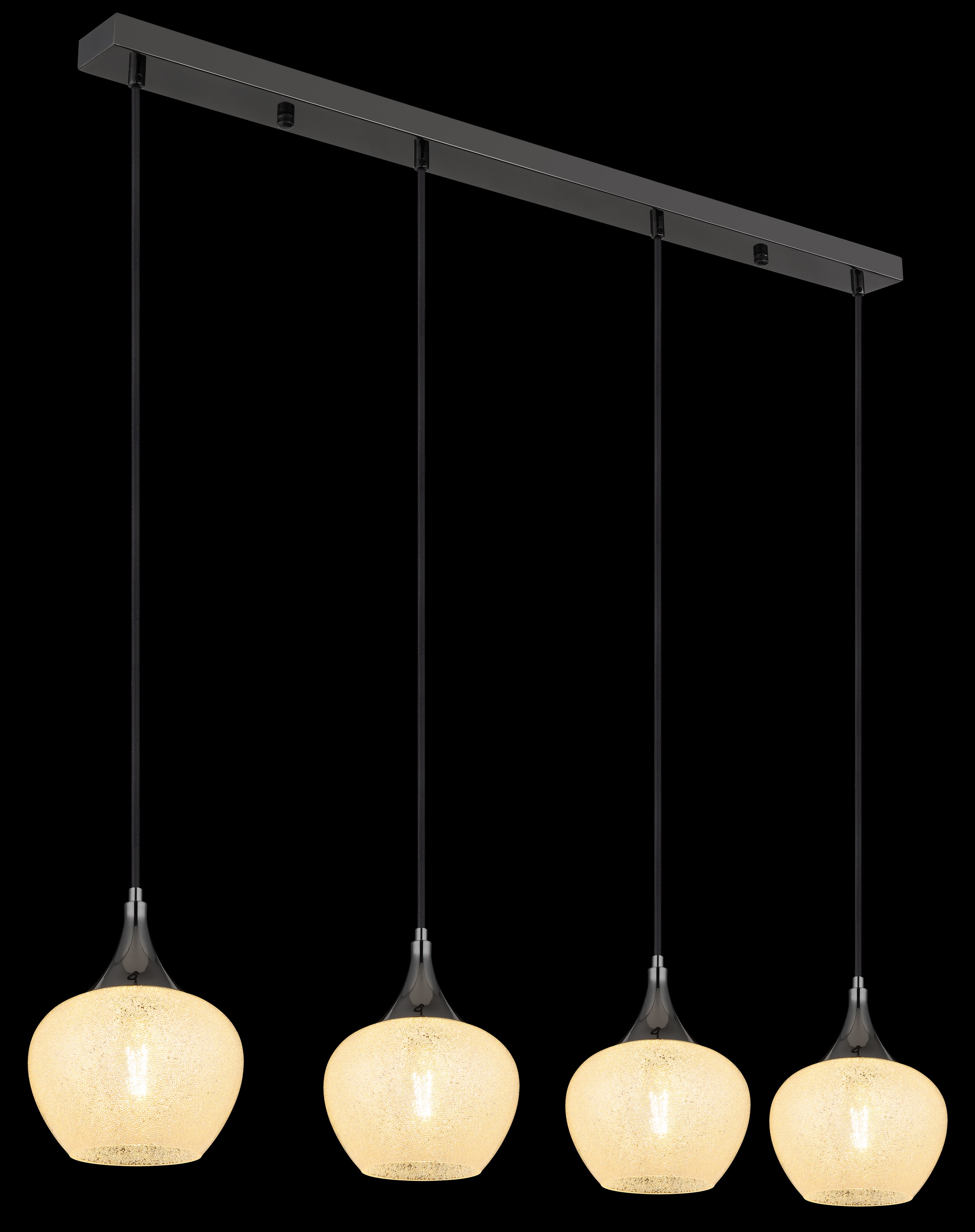 GLOBO LIGHTING Hängeleuchte »MAXY« E27 1 Stk. Hängeleuchte für Esszimmer schwarz chrom