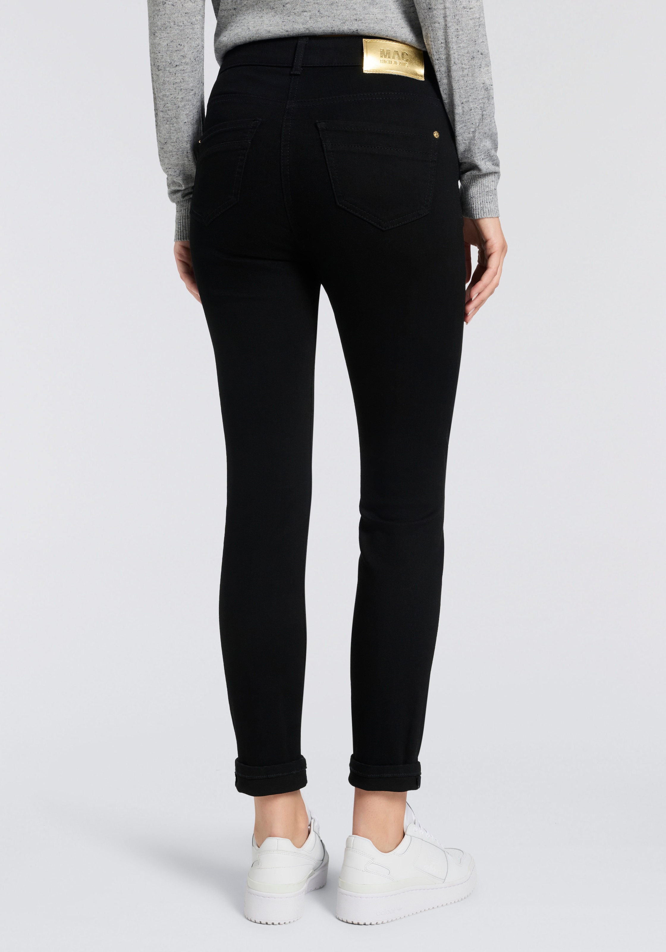 MAC Straight-Jeans »MACMELANIE« Sportives Naht-Detail am Tascheneingriff