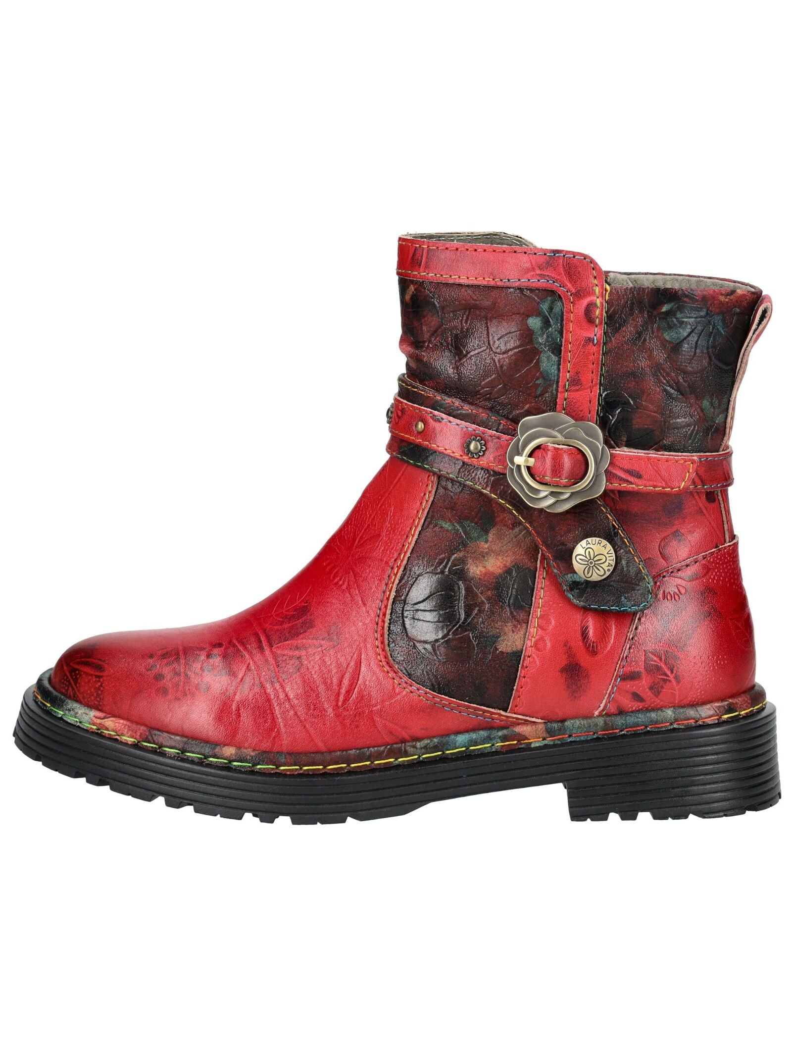 LAURA VITA Bikerboots »LAURA VITA Stiefelette Leder/Textil«
