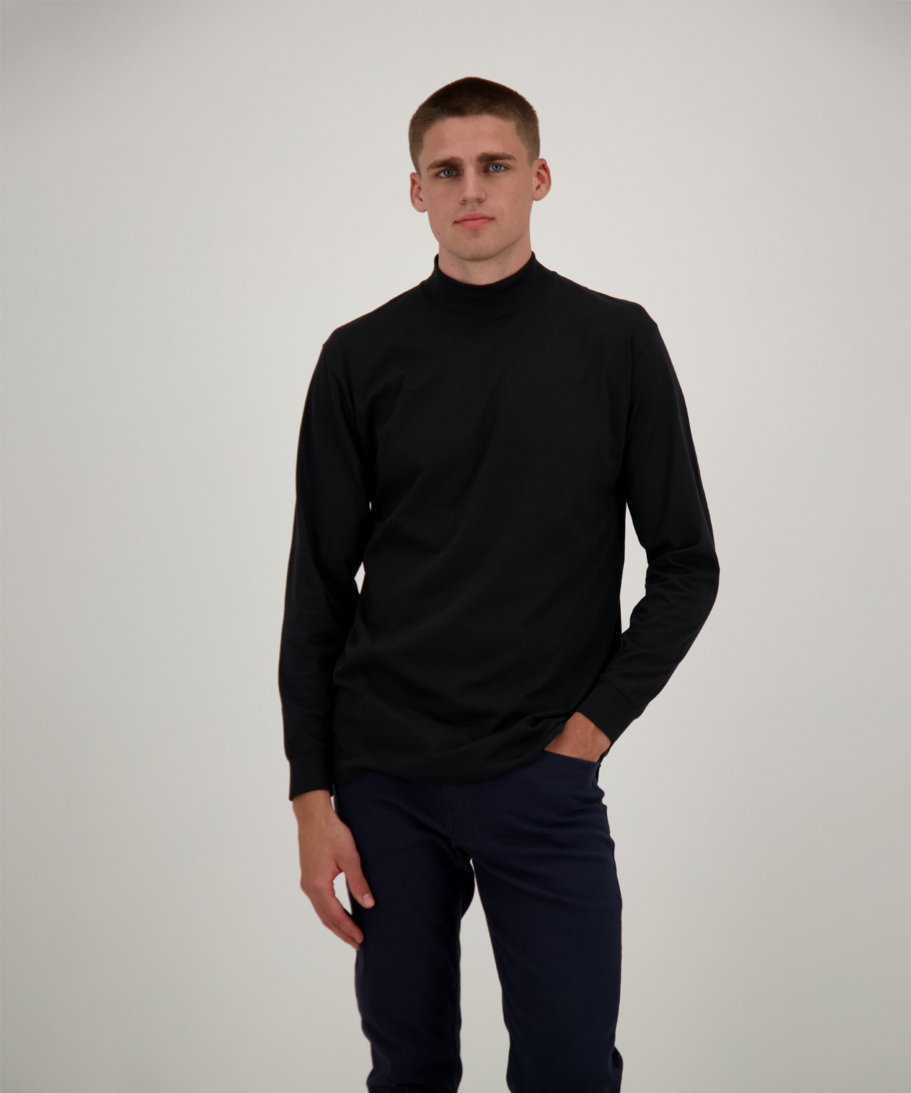 RAGMAN Stehkragenshirt