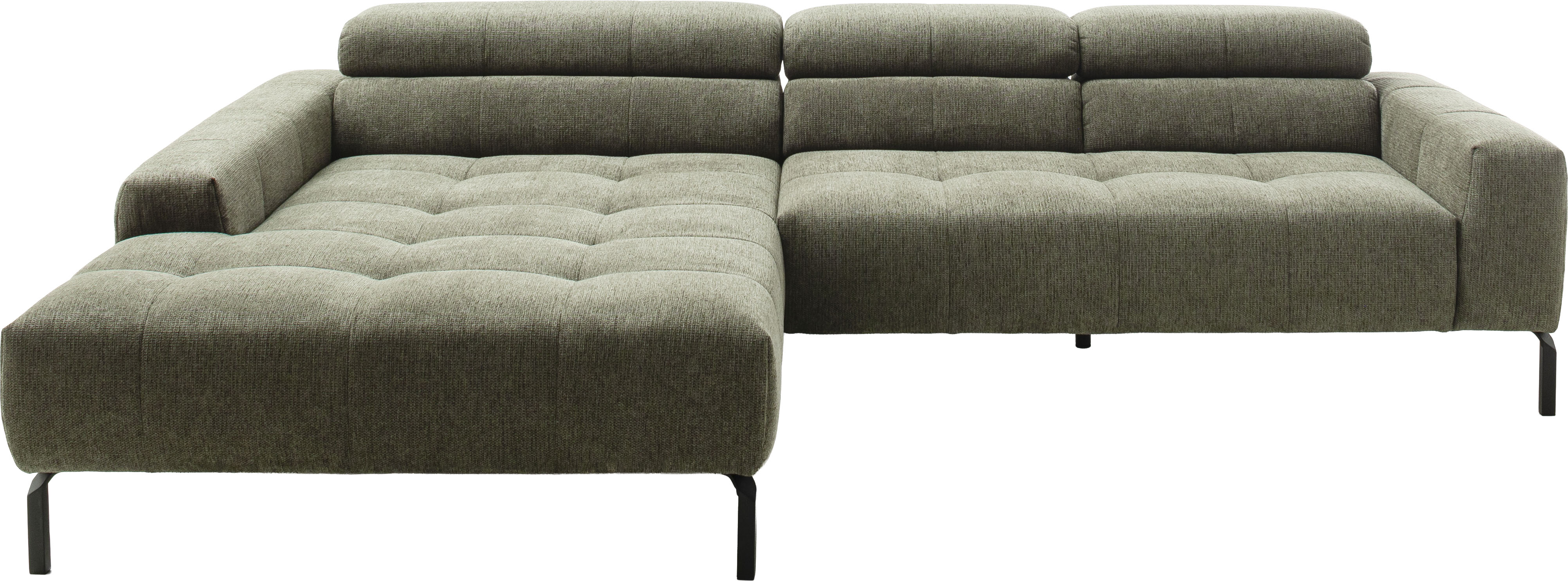 Home affaire Ecksofa "Claya Move, L-Form, Kopf- & Rückenverstellung, Breite 293 cm" Moderne Steppung, weicher Polsteraufbau & saugroboterfreundliche Höhe