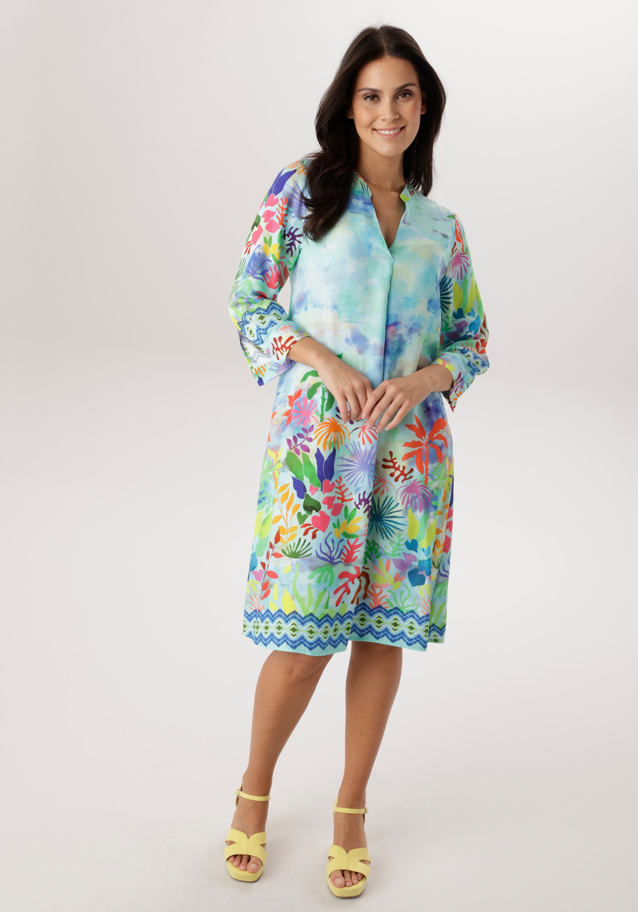 Aniston SELECTED Blusenkleid mit bunter, maritimer Musterung - NEUE KOLLEKT günstig online kaufen