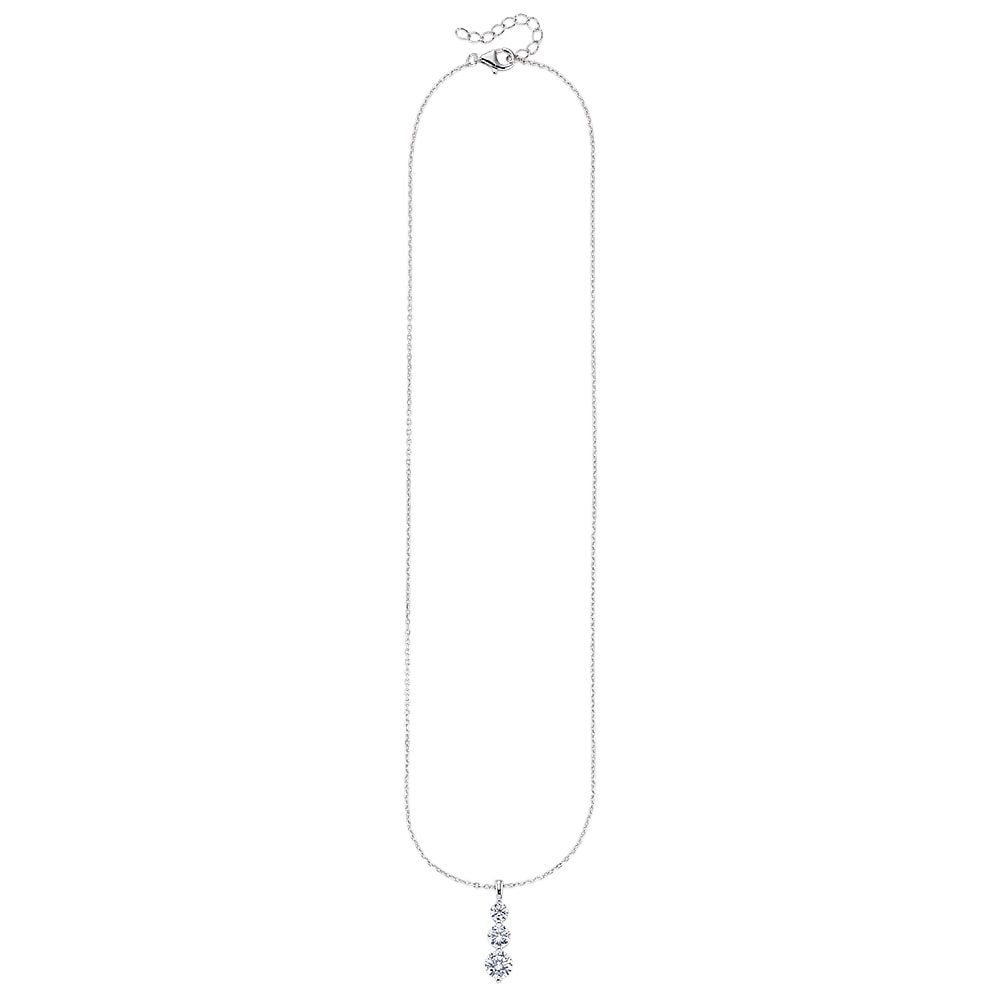 Bruno Banani Kette mit Anhänger »Schmuck Geschenk mit runden verschieden große Zirkonia als Anhänger« mit Zirkonia (synth.)