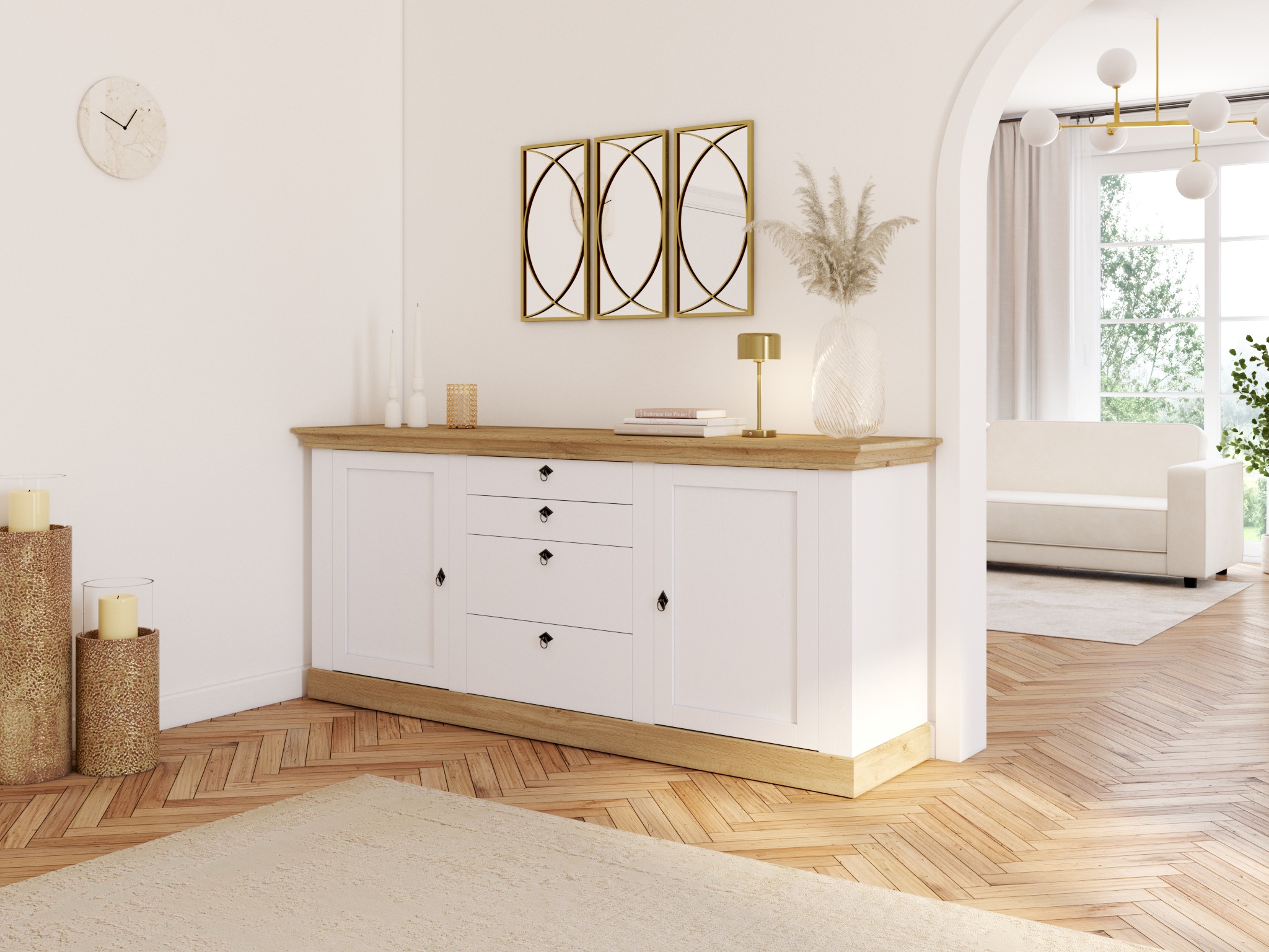 Home affaire Tischvase "Marenne" aus Glas, mit wunderschönem Schliff günstig online kaufen