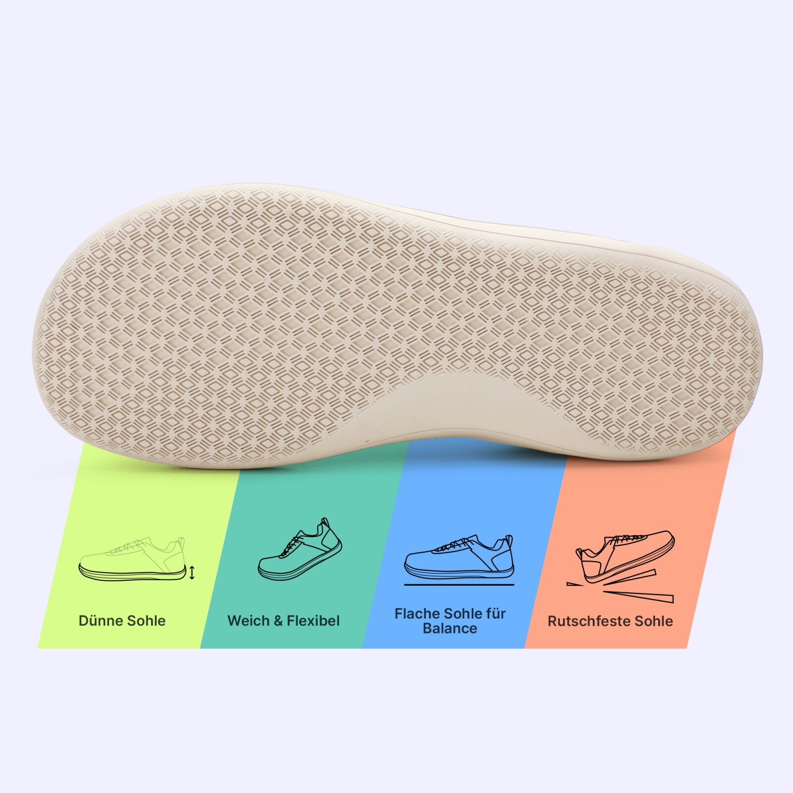 DOTALES Barfußschuh »Citystep Barfußschuhe Damen & Herren Barfuß Sneaker«  Minimalschuhe