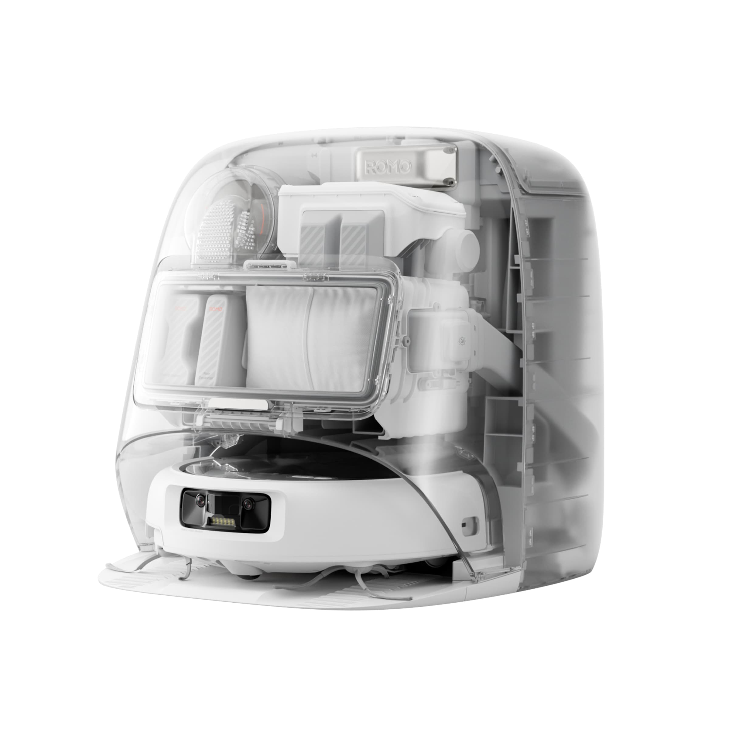 DJI Saugroboter »DJI ROMO P« Transparenter Saugroboter mit Absaugstation und App-Steuerung