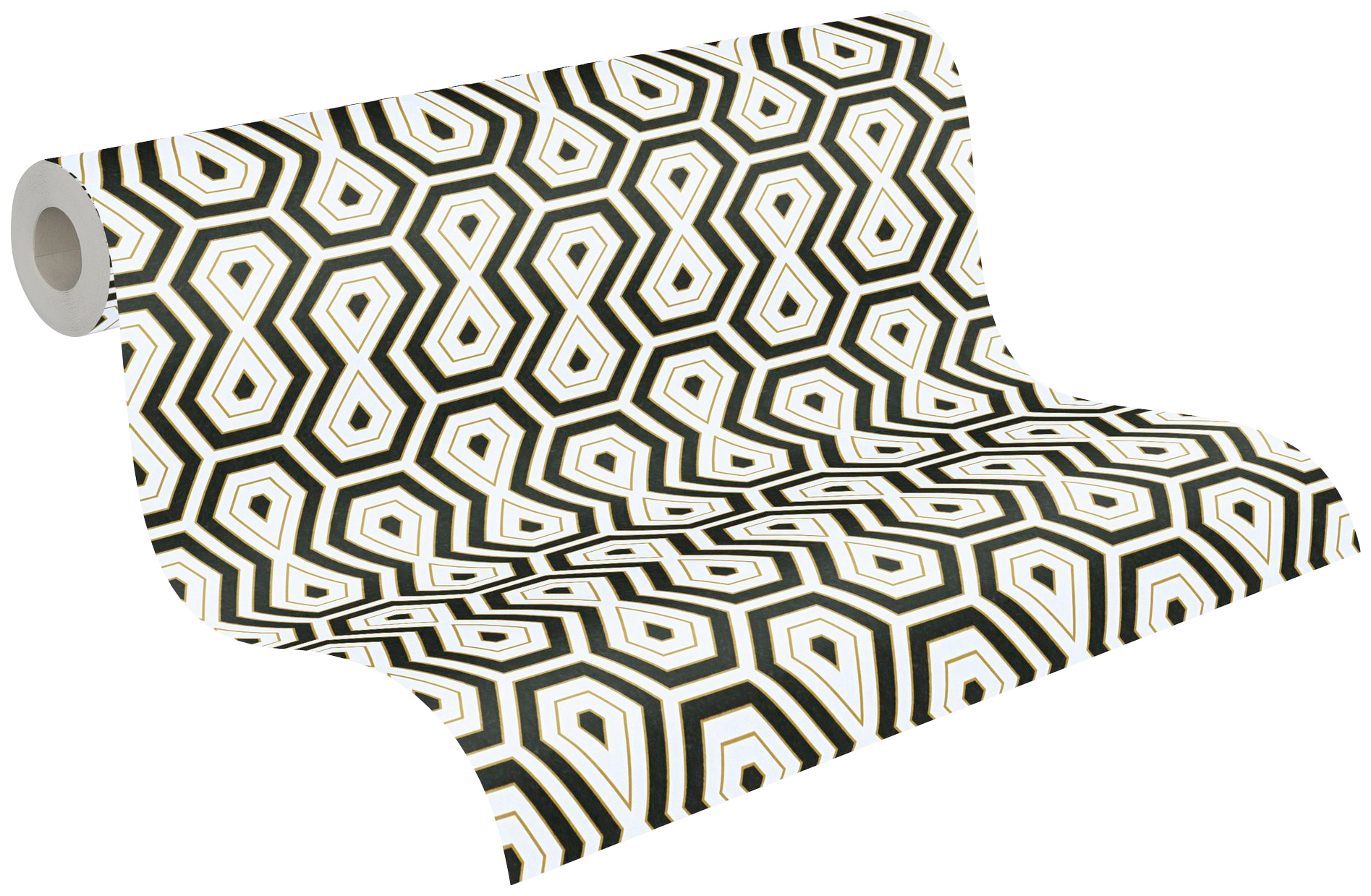 Architects Paper Vliestapete »Jungle Chic«, geometrisch-grafisch-Retro, Geometrische Tapete Retro Vintage Tapeten Wohnzimmer Schlafzimmer Flur