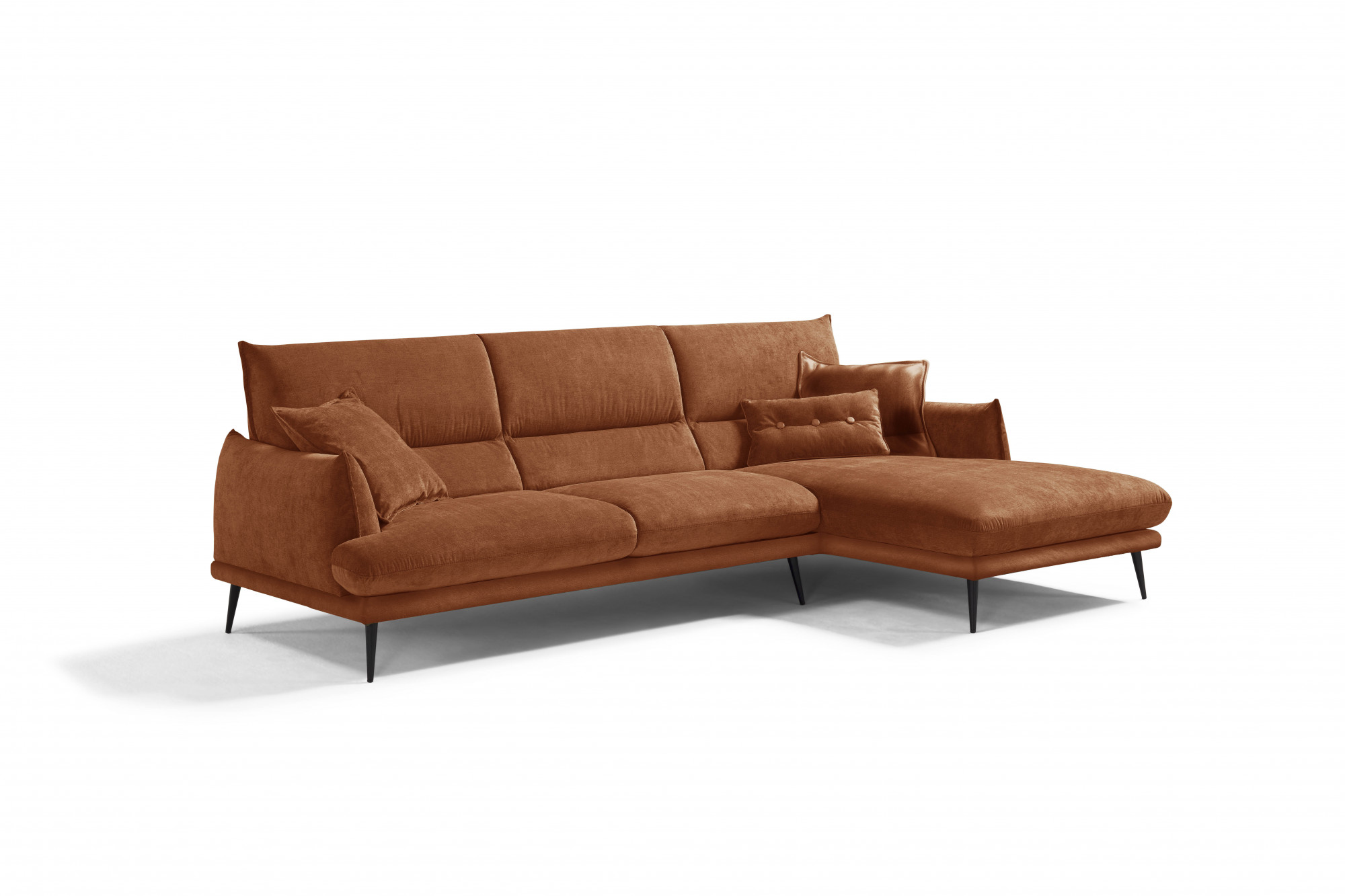Egoitaliano Ecksofa "FUNNY, hochwertiges & aktuelles Design, bequeme Rückenlehne, L-Form" hochwertiger Sitzkomfort, L-Form