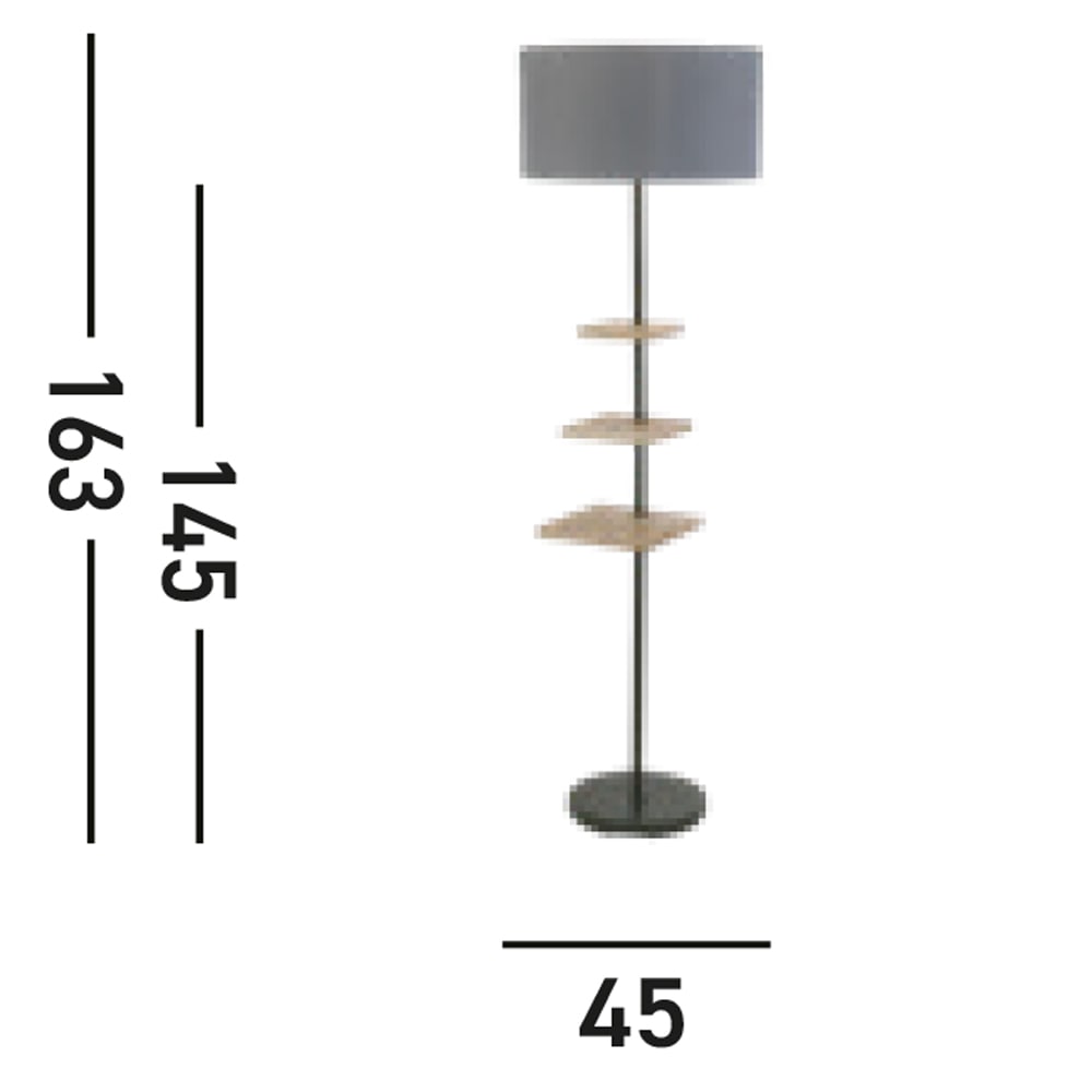 Searchlight Stehlampe »x Norfolk Shelf Floor Lamp« E27 1 Stk.