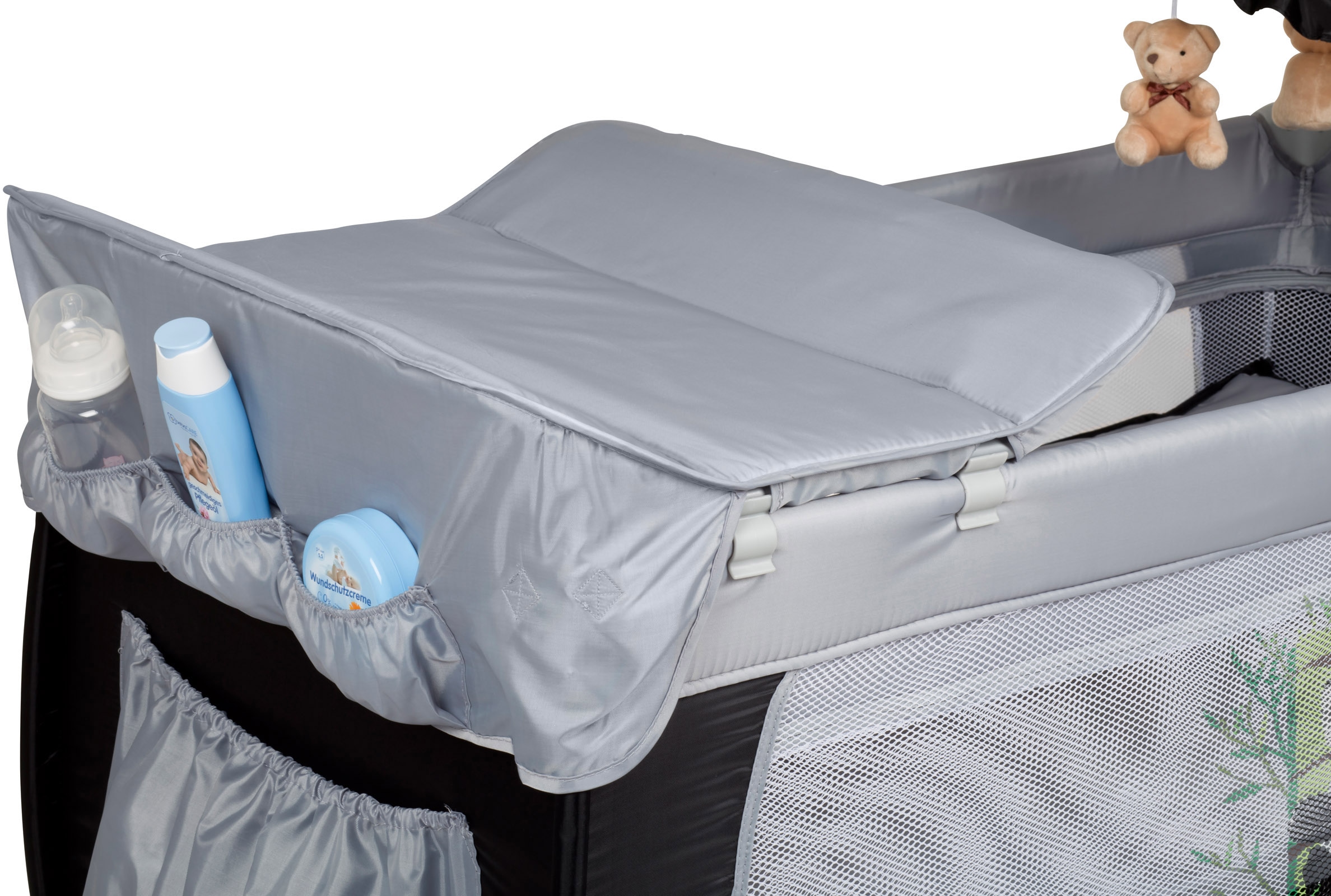 BabyGo Baby-Reisebett »Sleeper Deluxe, black«, mit Musik-Mobile