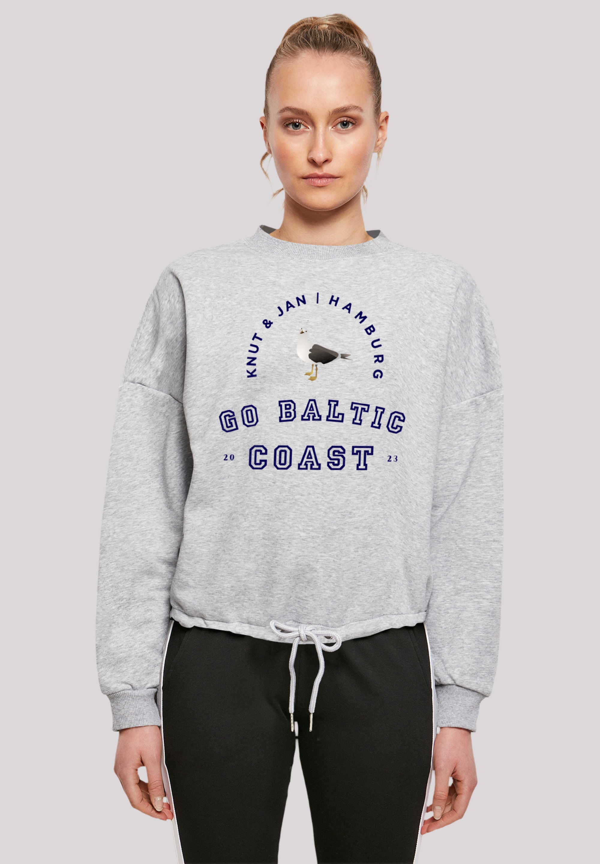 F4NT4STIC Sweatshirt "Möwe Knut & Jan Hamburg", Print