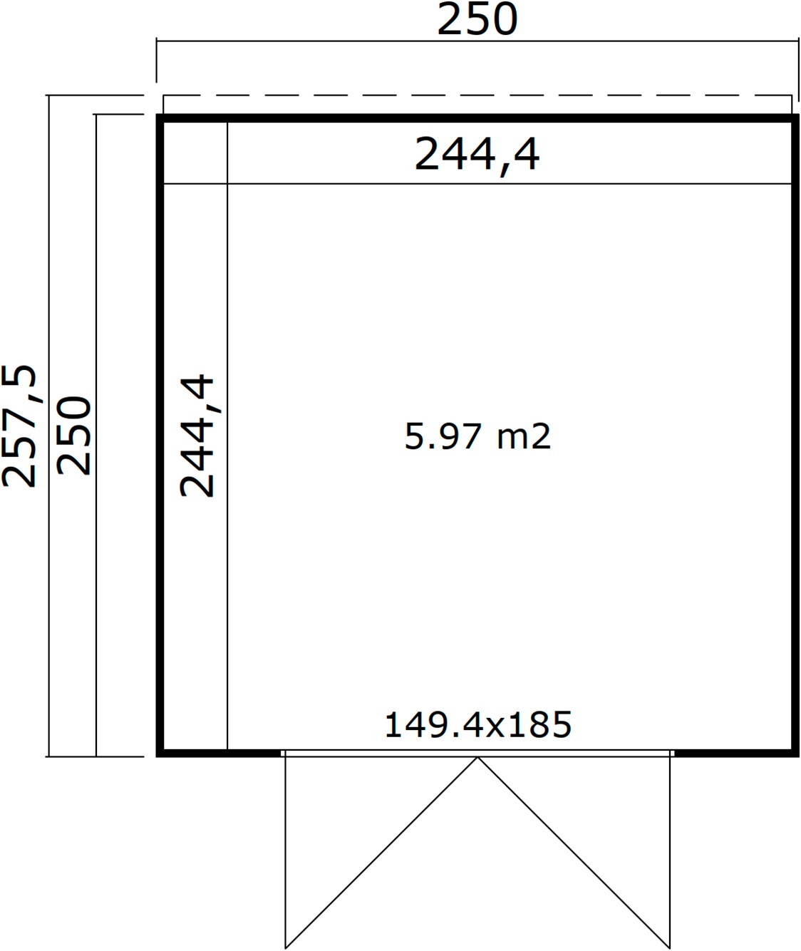 weka Gartenhaus »Batu/Fynn 2«, 28 mm starke Blockbohlen