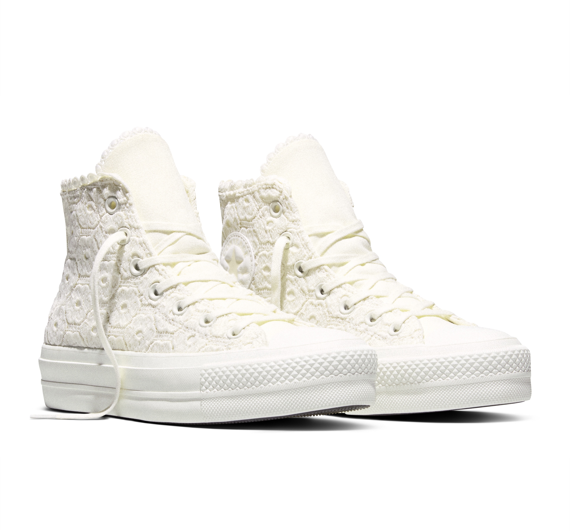 Converse Sneaker "CHUCK TAYLOR ALL STAR LIFT PLATFORM CROCHET" für sportlichen Look im Alltag, mit Gummilaufsohle, sportlicher Stil