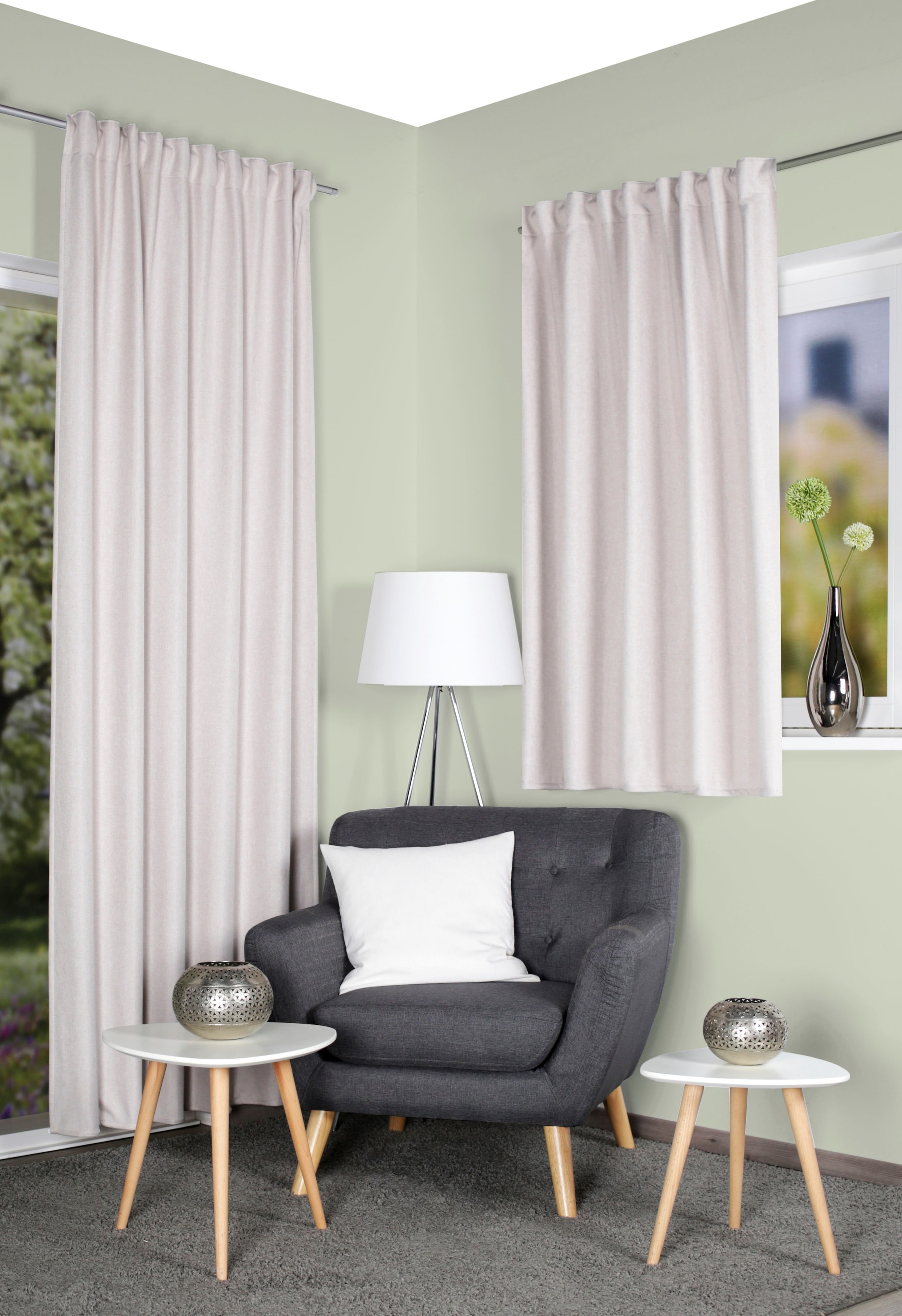 HOME WOHNIDEEN Vorhang "ESKAMIO" Multifunktionsband 1 Stk. tlg. Thermo, Bli günstig online kaufen