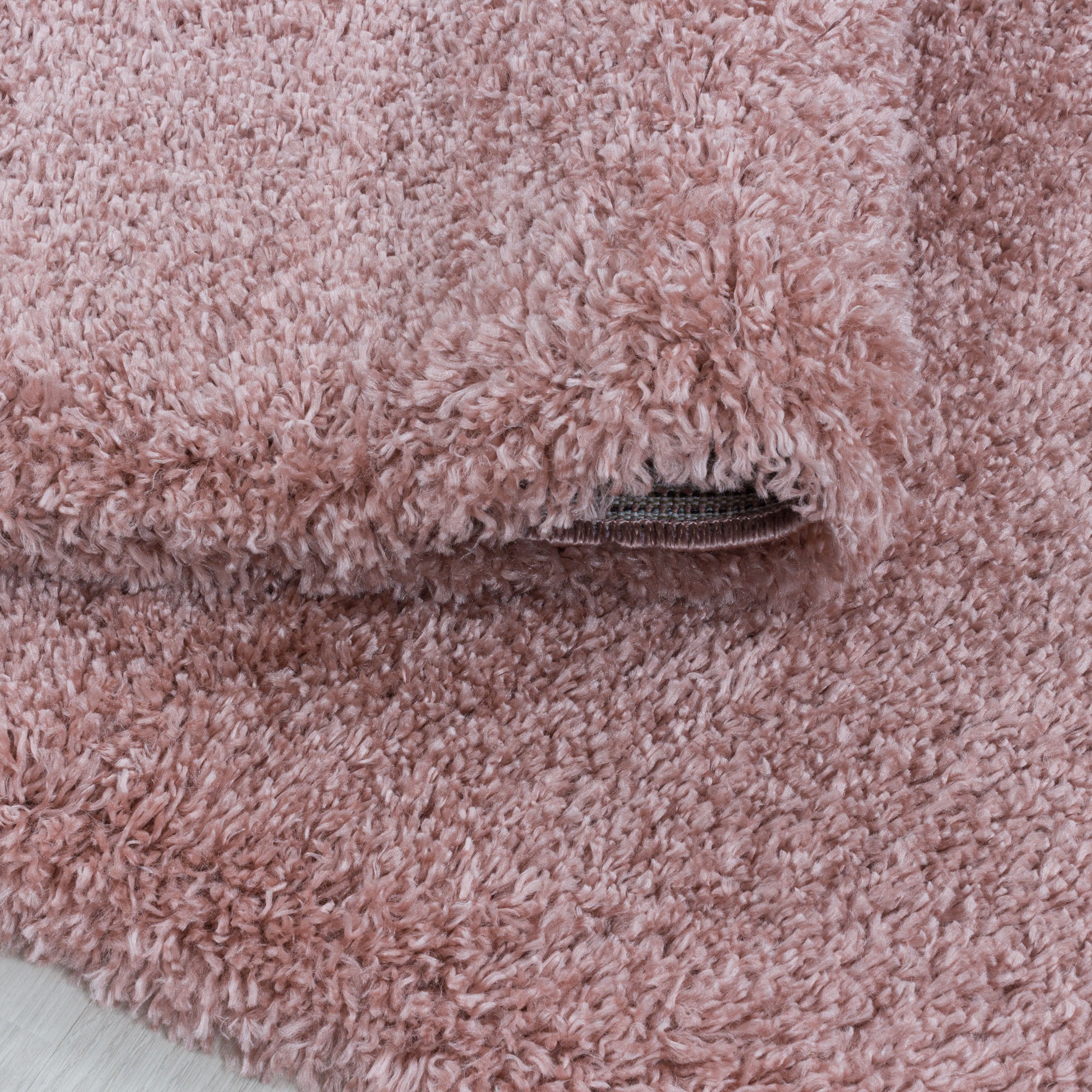 Hochflor-Teppich AYYILDIZ TEPPICHE "FLUFFY 3500", rosa (rosé), B:80cm H:50mm L:150cm, Polypropylen (PP), Teppiche, Langflor, Shaggy, uni, robust, auch in rund erhältlich, Wohnzimmer 3