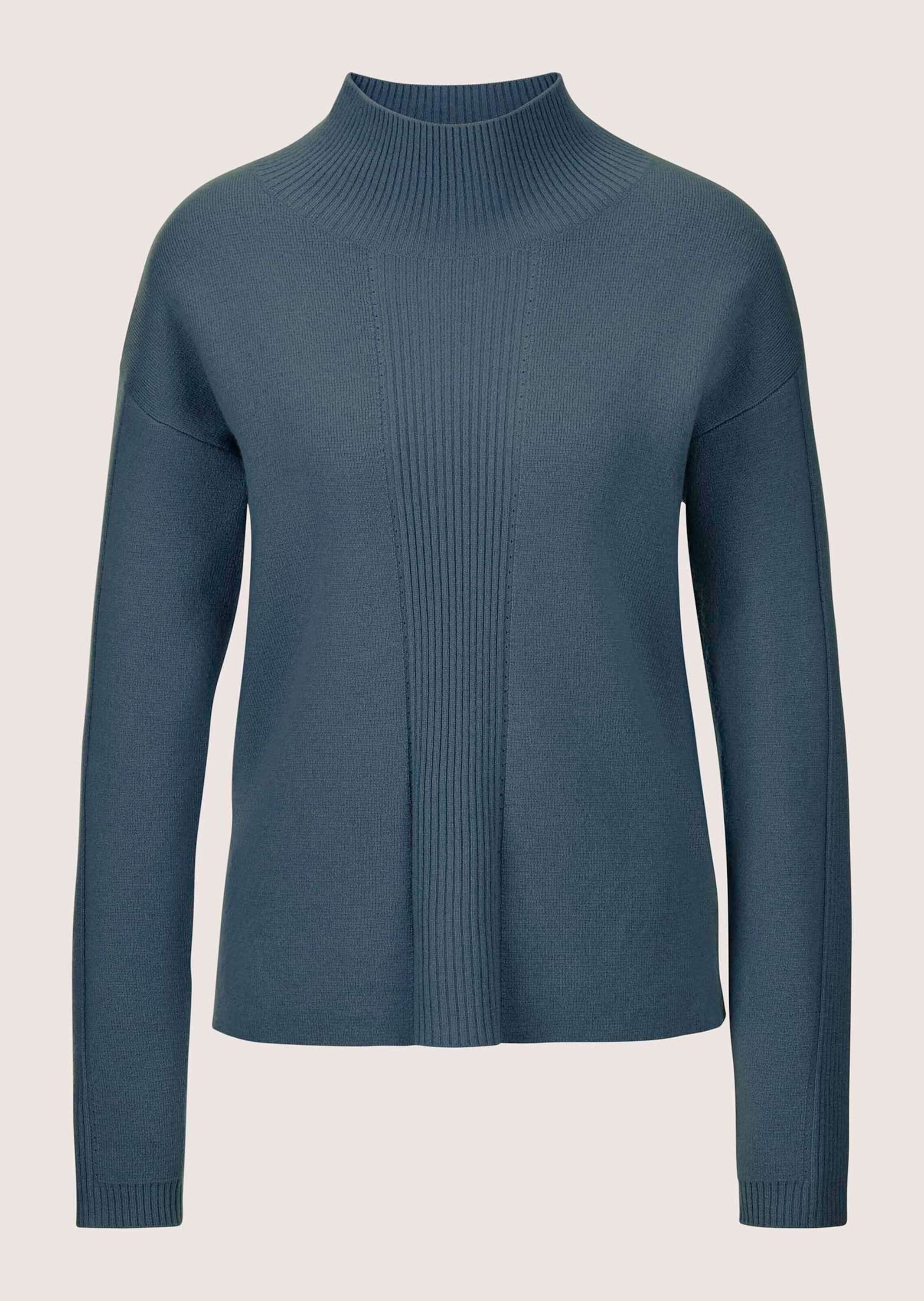 MADELEINE Longpullover »Strickpullover Kaschmir-Pullover mit Pointelle-Muster« Mit Ripp-und Ajourstrick