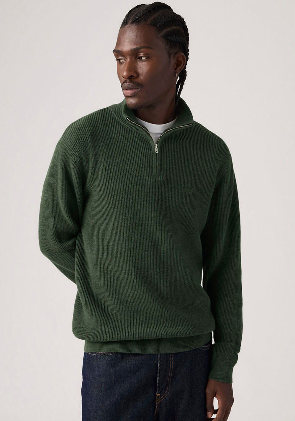 Levis Strickpullover "HM QUARTER ZIP SWEATER" mit Zipper und Struktur günstig online kaufen