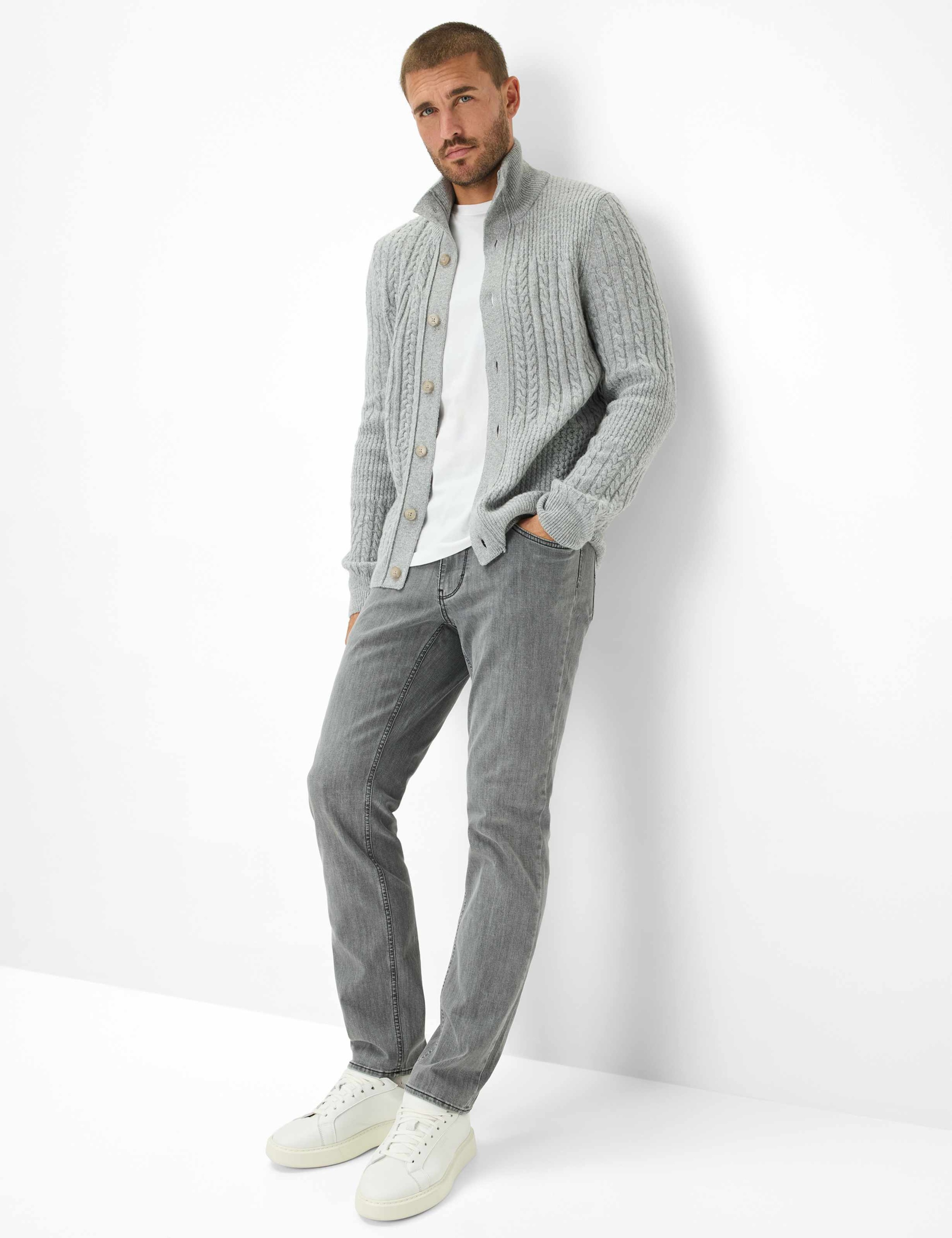 Brax Style Cooper Denim Jeans 5 Poches Gris Clair 38 2