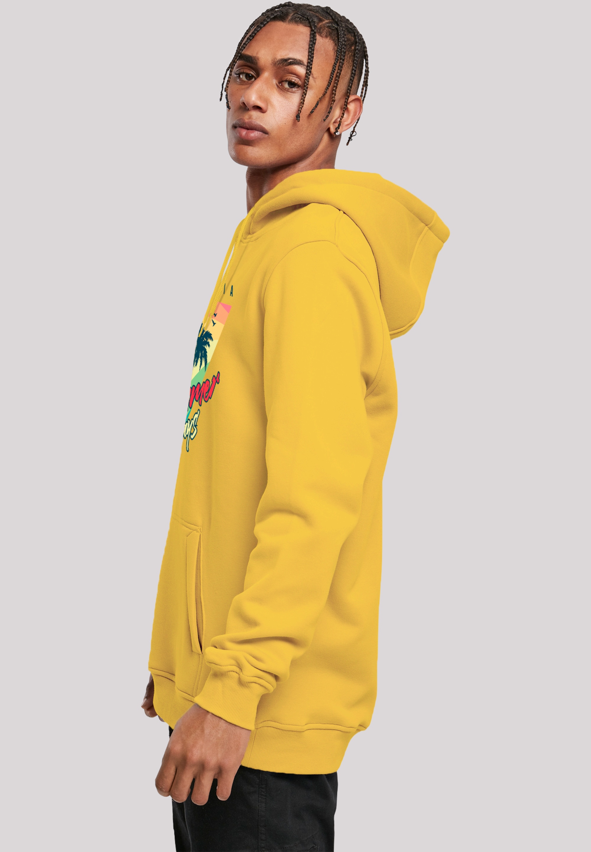 F4NT4STIC Kapuzenpullover »California Palmen Retro«, Premium Qualität