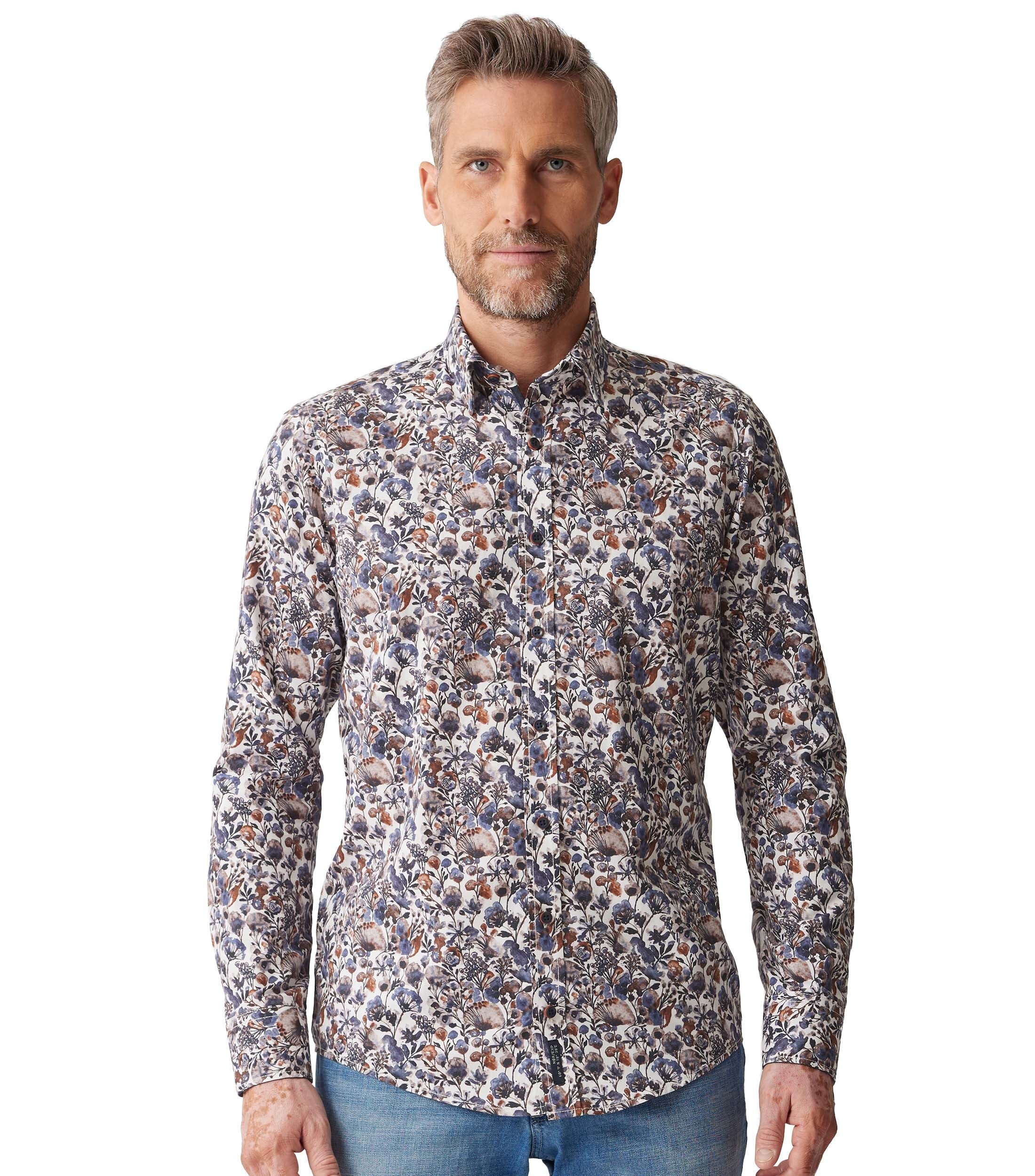 CASAMODA Langarmhemd "CASAMODA Freizeithemd Print" günstig online kaufen