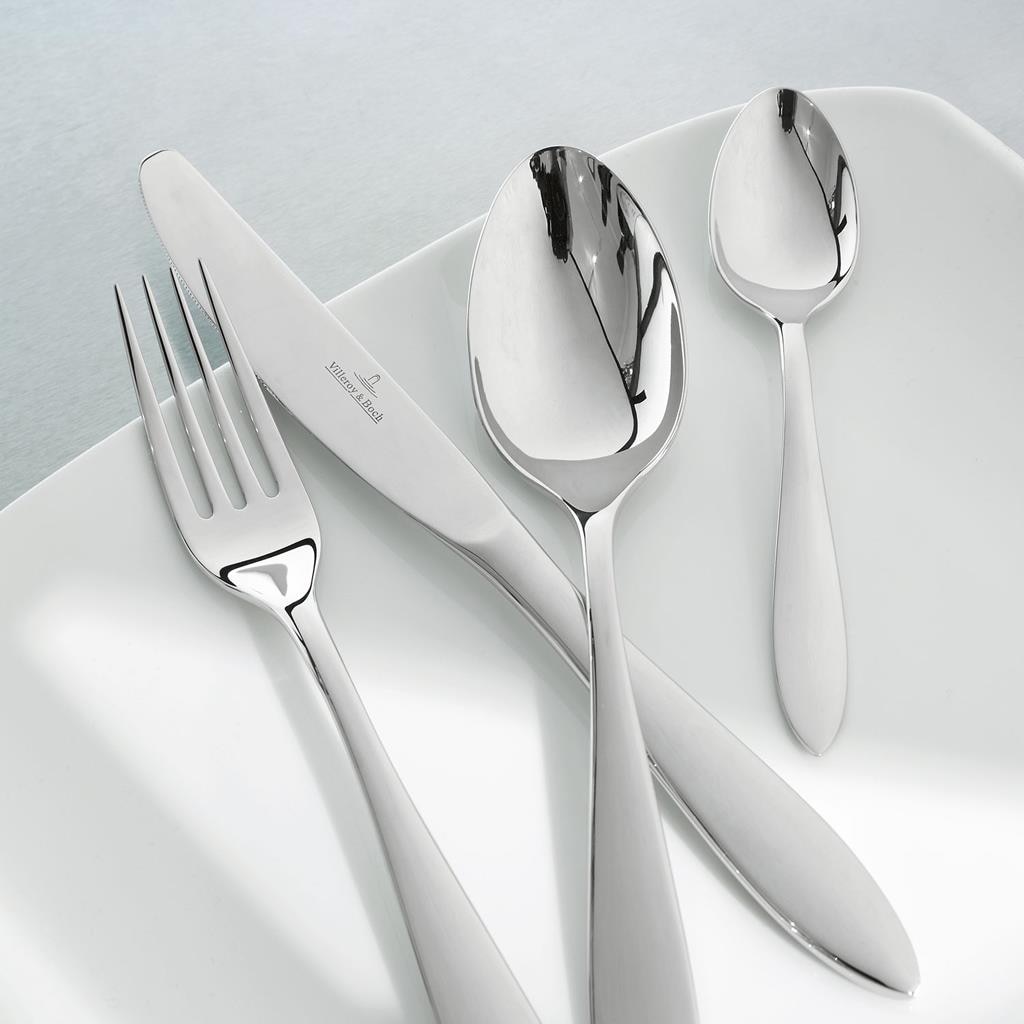 Villeroy & Boch Besteck-Set »Tafelbesteck gebürstet Arthur 144er Set grau« Spülmaschinenfest