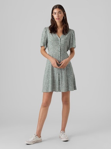 Vero Moda Minikleid »VMALBA SS SHORT DRESS WVN NOOS«, Sommerkleid