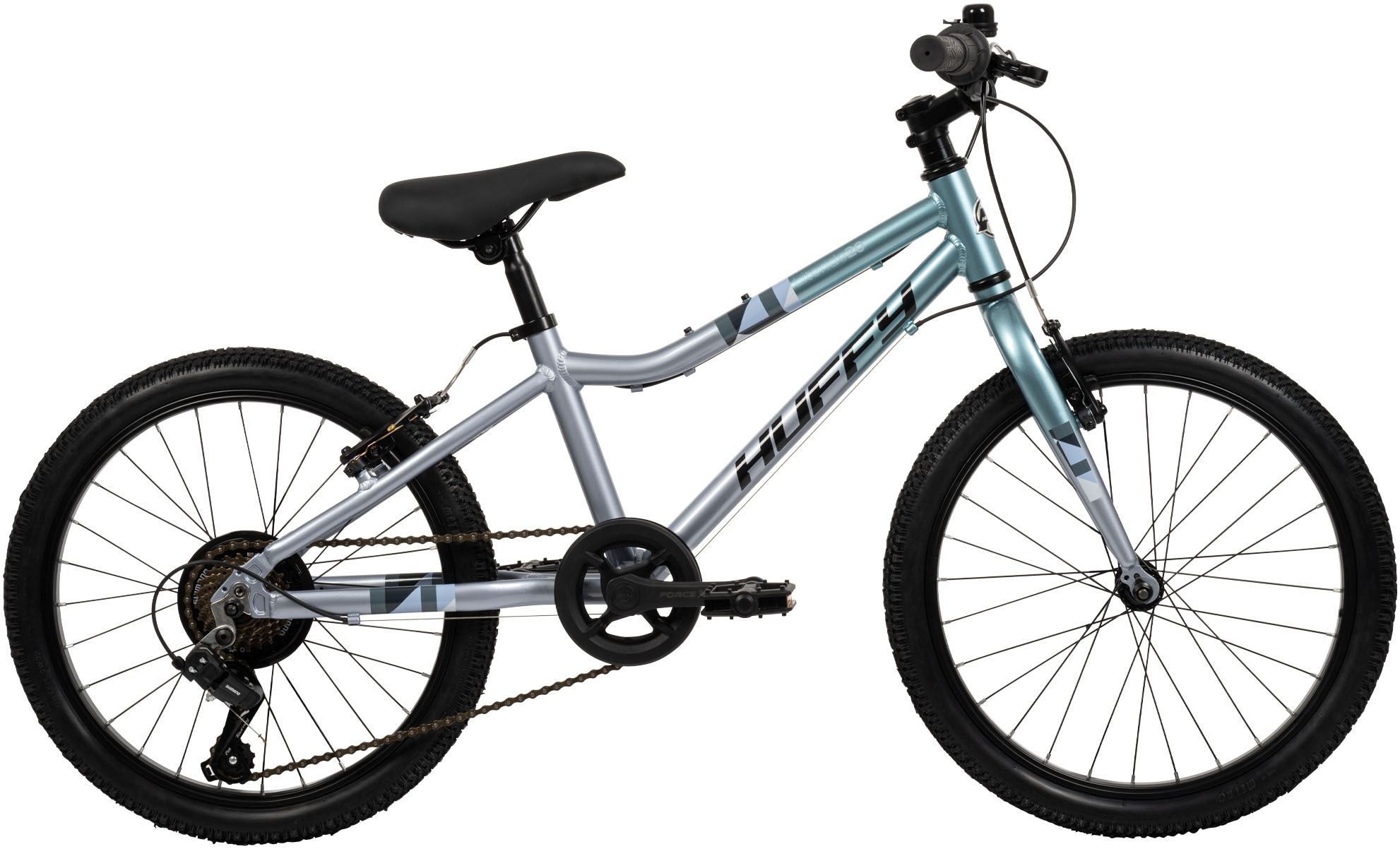 HUFFY Mountainbike "20-Zoll Literide Junior 7-Gang Fahrrad", 28cm, 20 Zoll (50,80cm) hinten: 20 Zoll (50,80cm)weiß, neutral, Fahrräder