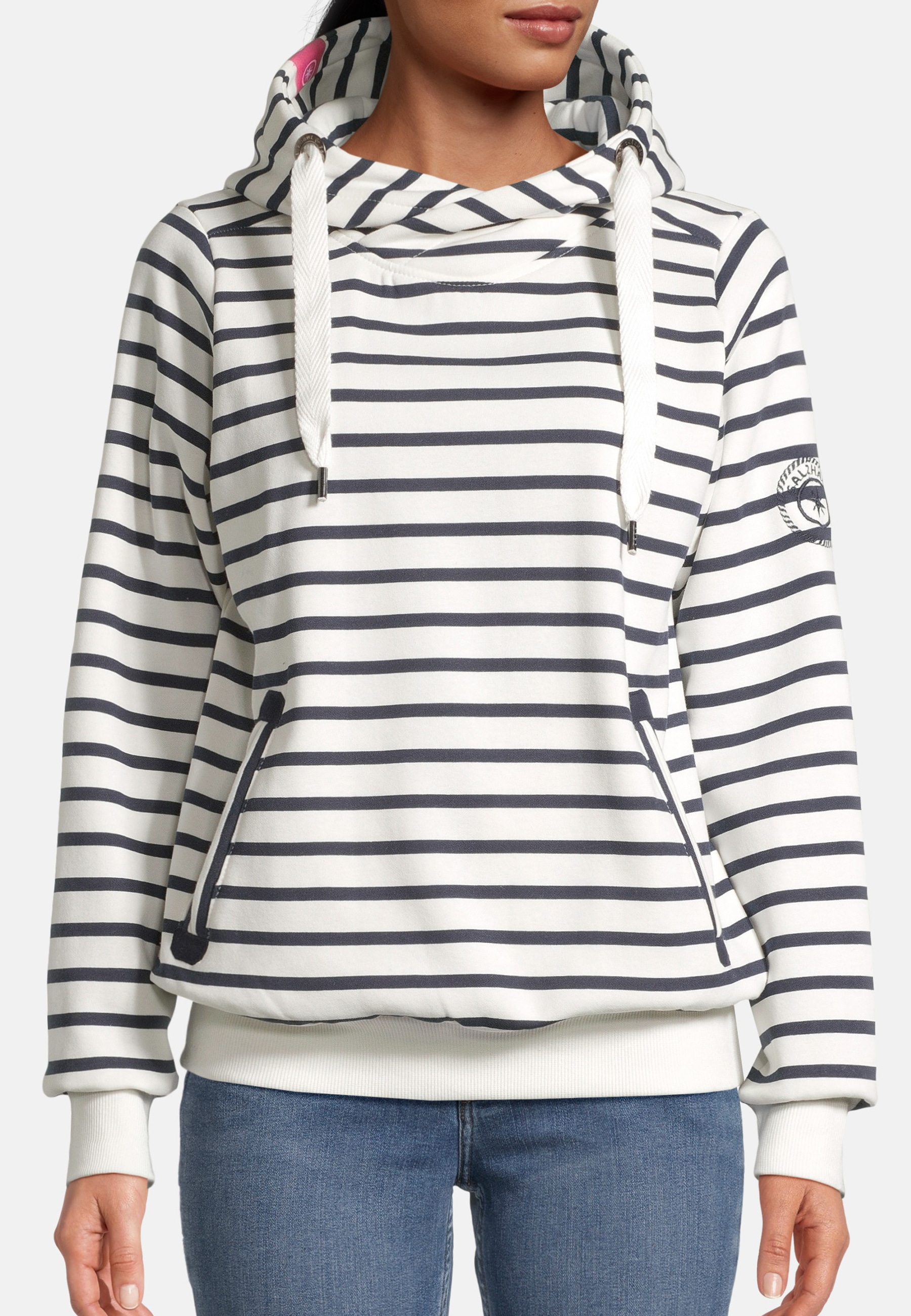 salzhaut Kapuzenpullover »Hoodie SÜNN - RINGEL«