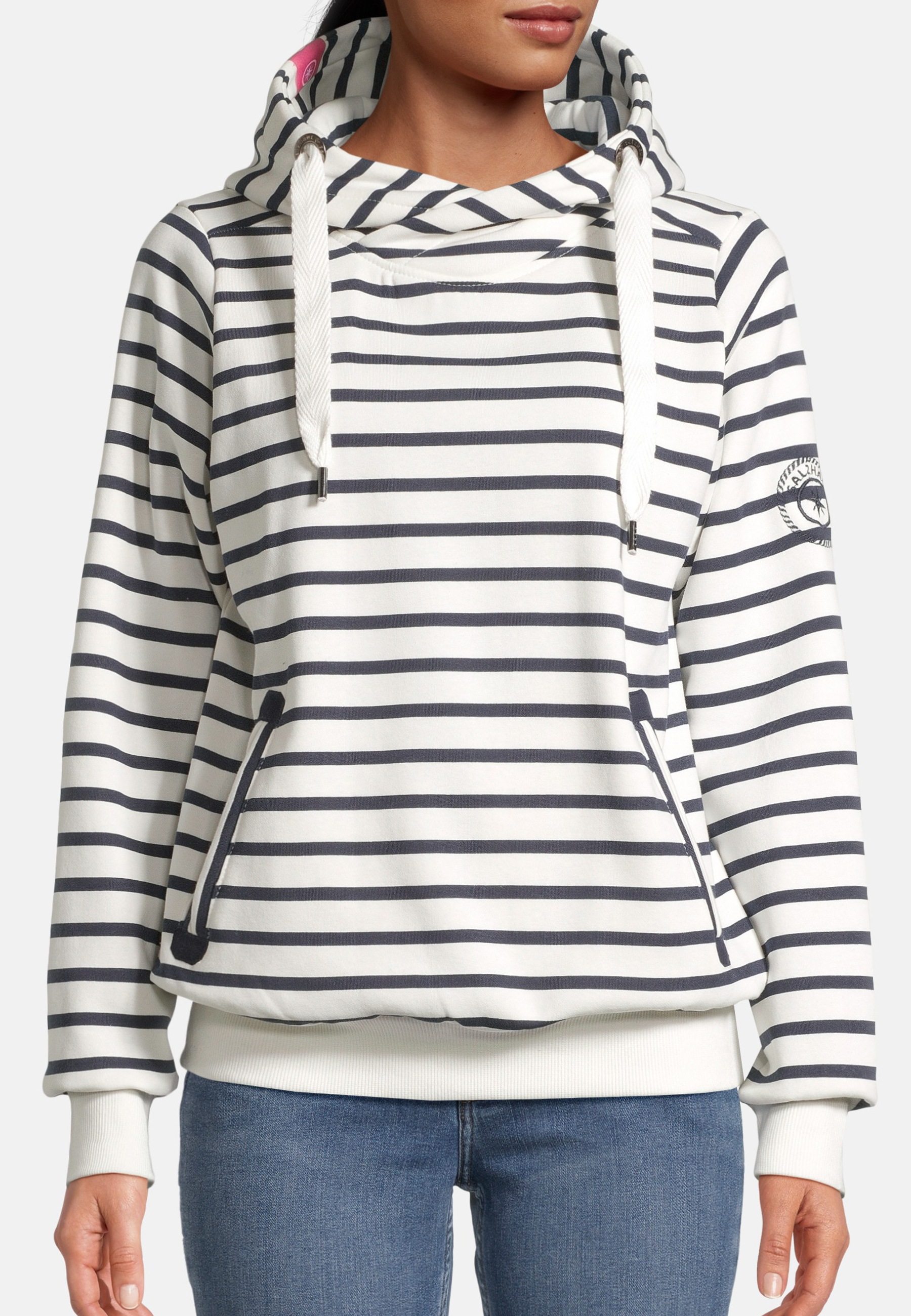 Thumbnail - salzhaut Kapuzenpullover "Hoodie SÜNN - RINGEL"