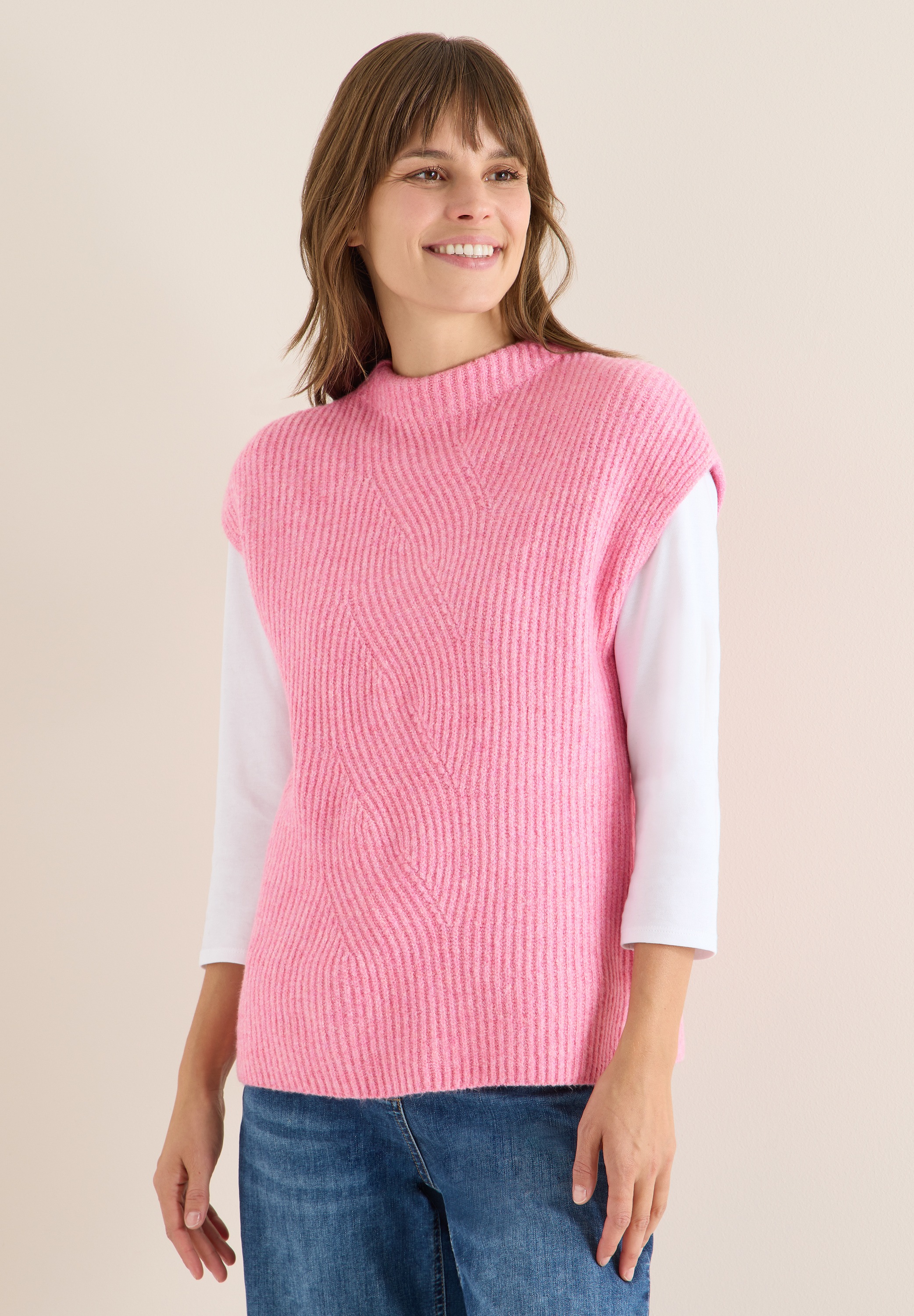 Cecil Pullunder mit Materialmix günstig online kaufen