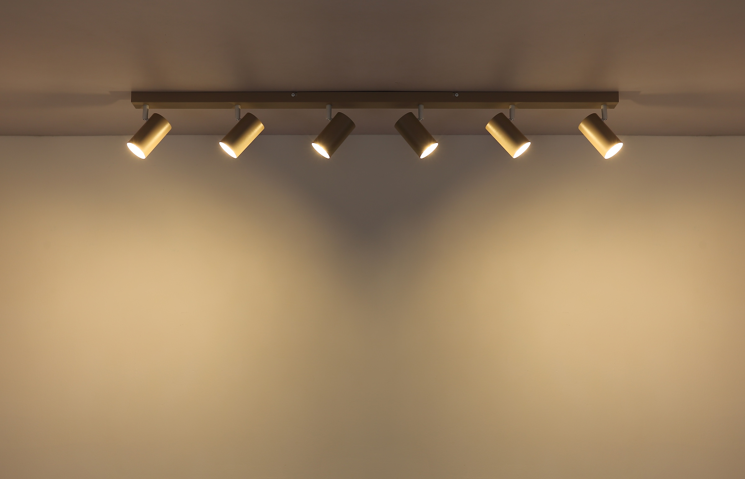 GLOBO LIGHTING Deckenspot »ROBBY« GU10 1 Stk. Strahler Sandfarben, dreh-/schwenkbar, GU10 35W