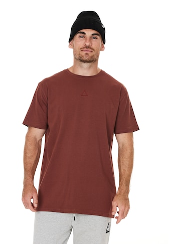 T-Shirt »Kobla«, (1 tlg.), mit aufgesticktem Markenlogo auf der Front