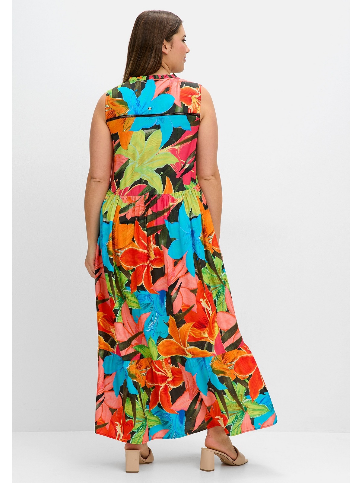 Sheego Sommerkleid "Große Größen", mit Blumenprint günstig online kaufen