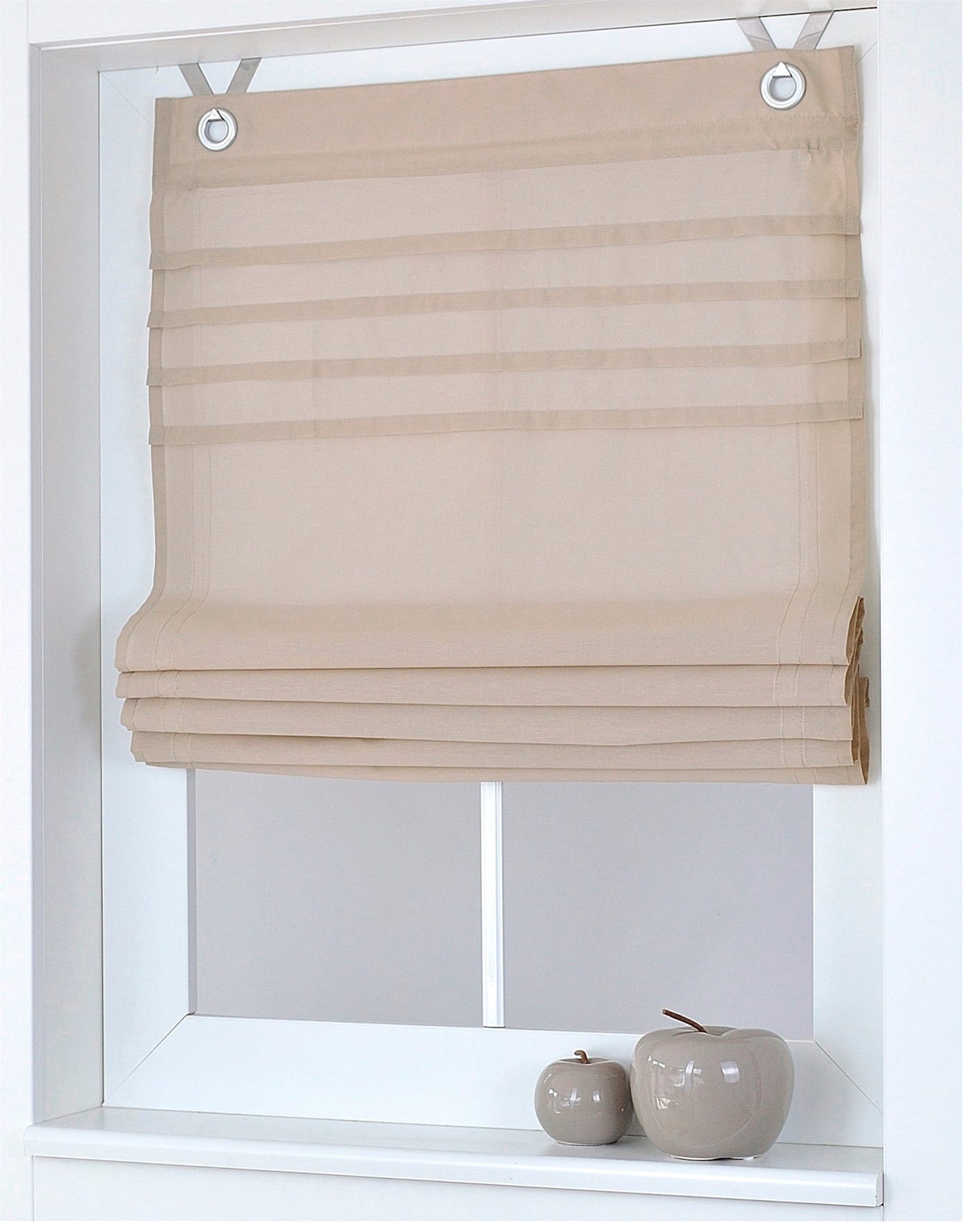 Raffrollo HEINE HOME, B:80cm H:140cmnatur, Raffrollos