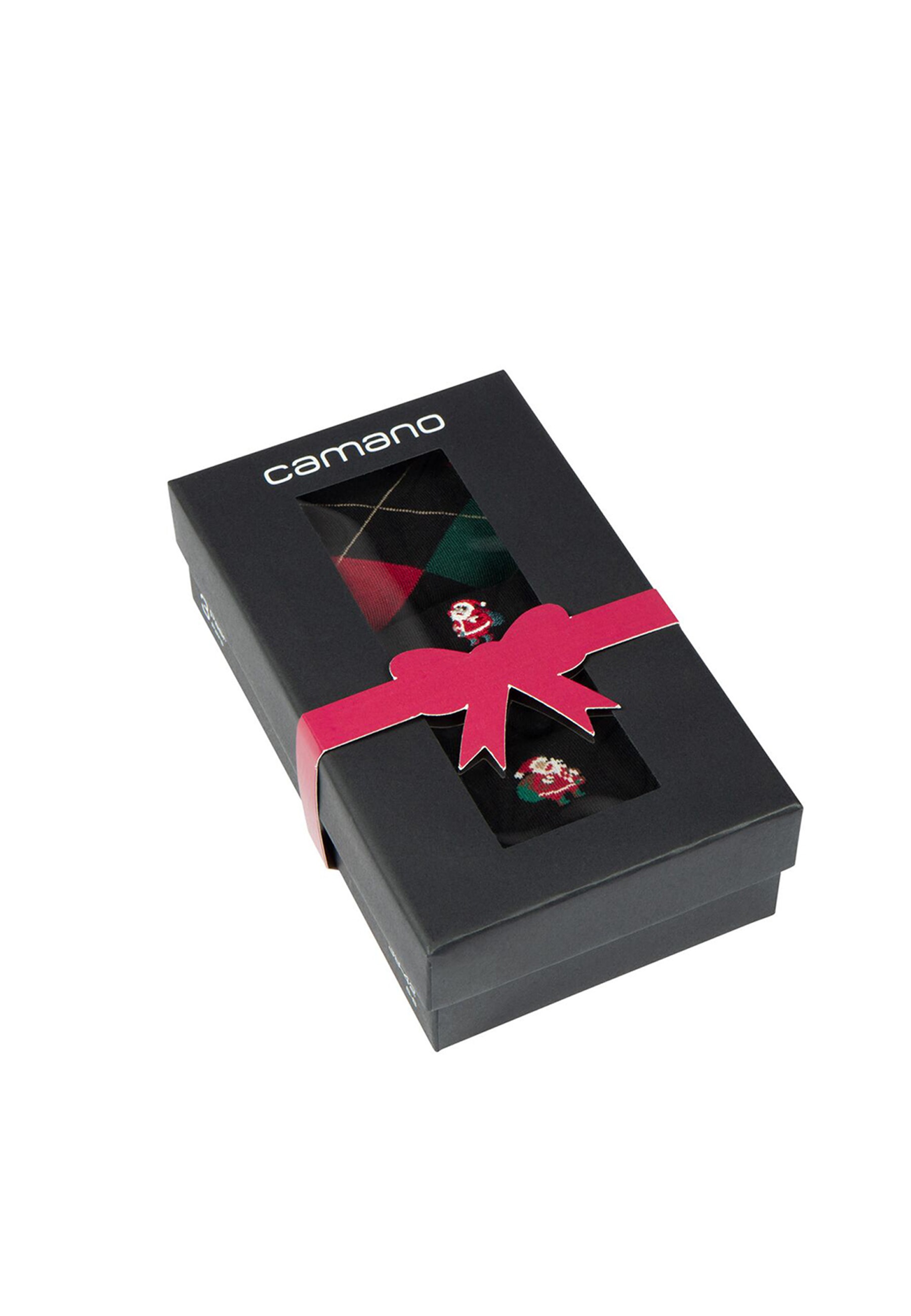 Camano Socken »Sockenbox 3er Pack« 3er Pack Ca-soft Bund ohne Druckgefühl, Superfeine, gekämmte Baumwolle